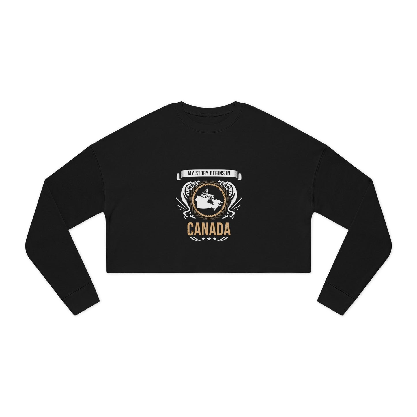 Canada Style 2-Women's Cropped Sweatshirt