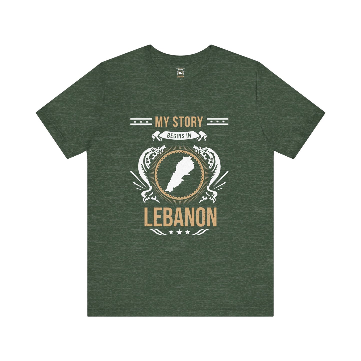 Lebanon Style 1-Unisex Short Sleeve Tee