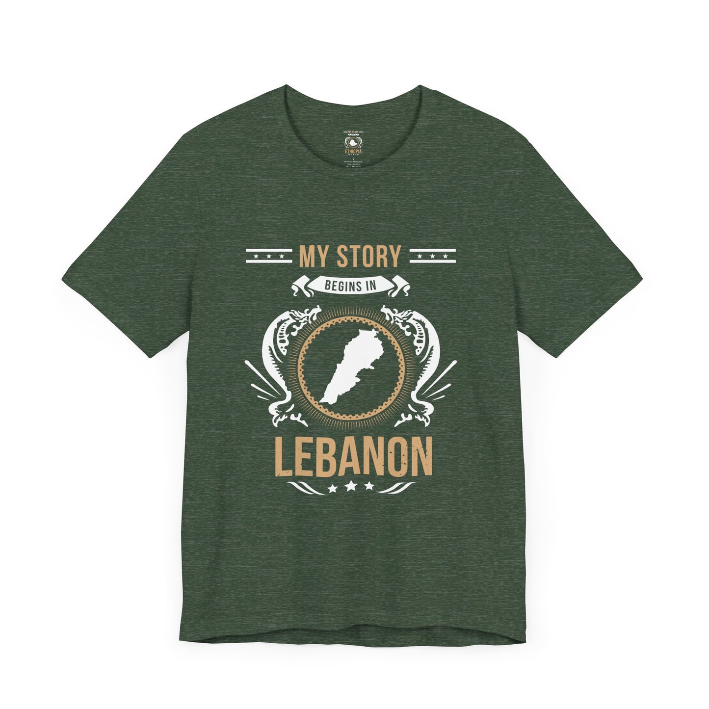 Lebanon Style 1-Unisex Short Sleeve Tee