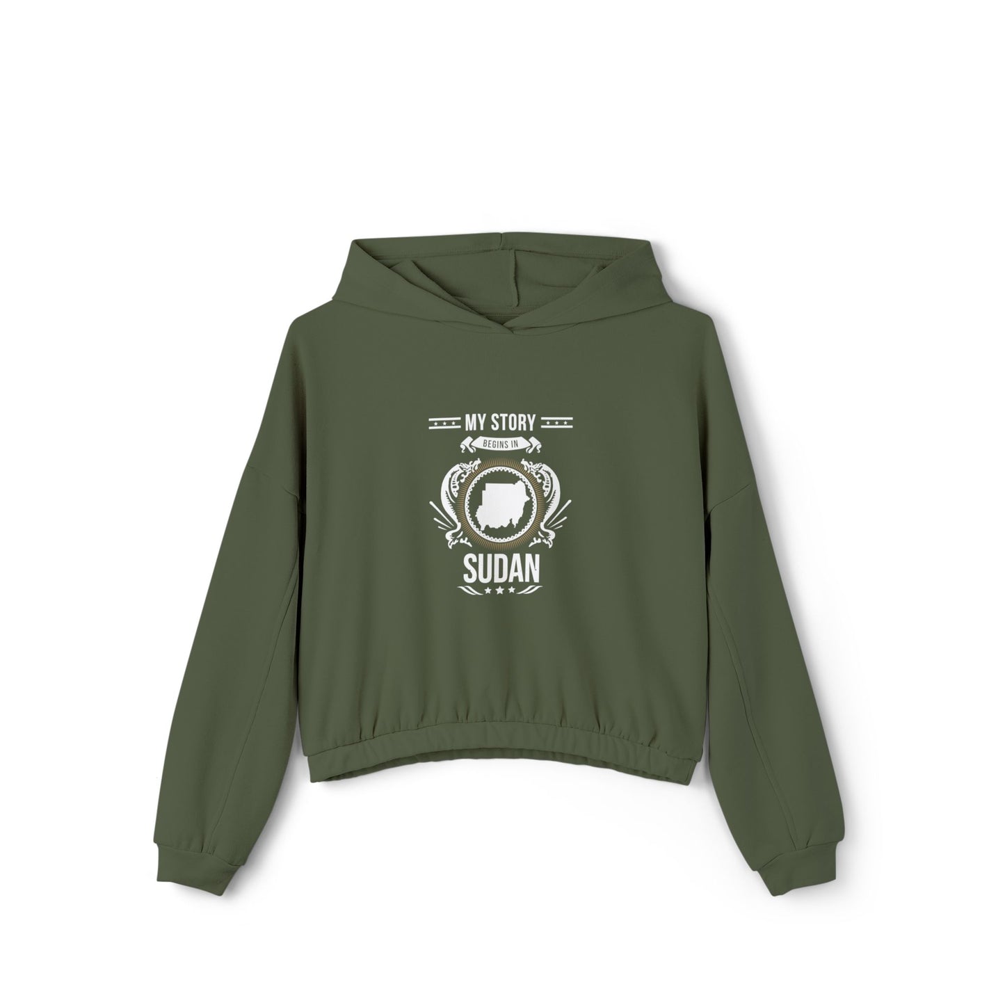 Sudan Style 1-Women's Cinched Bottom Hoodie