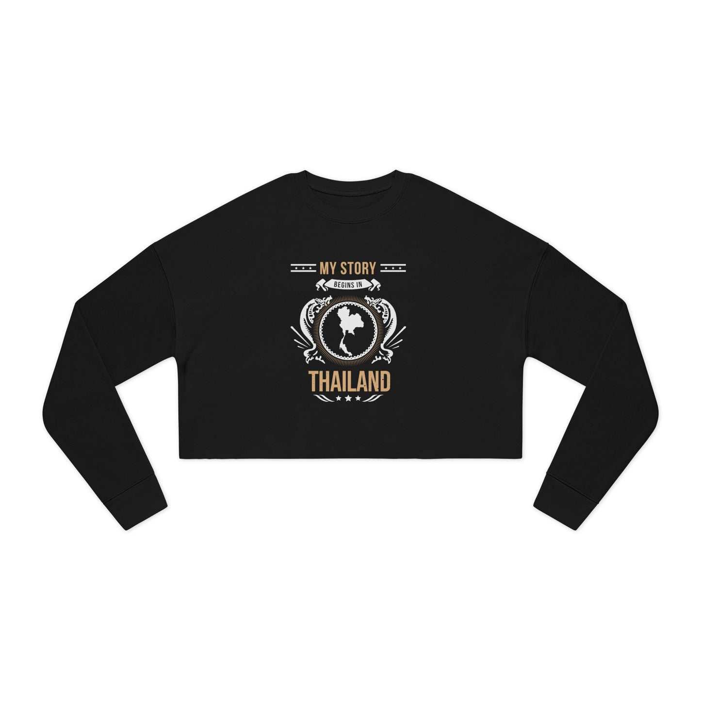Thailand Style 1-Women's Cropped Sweatshirt