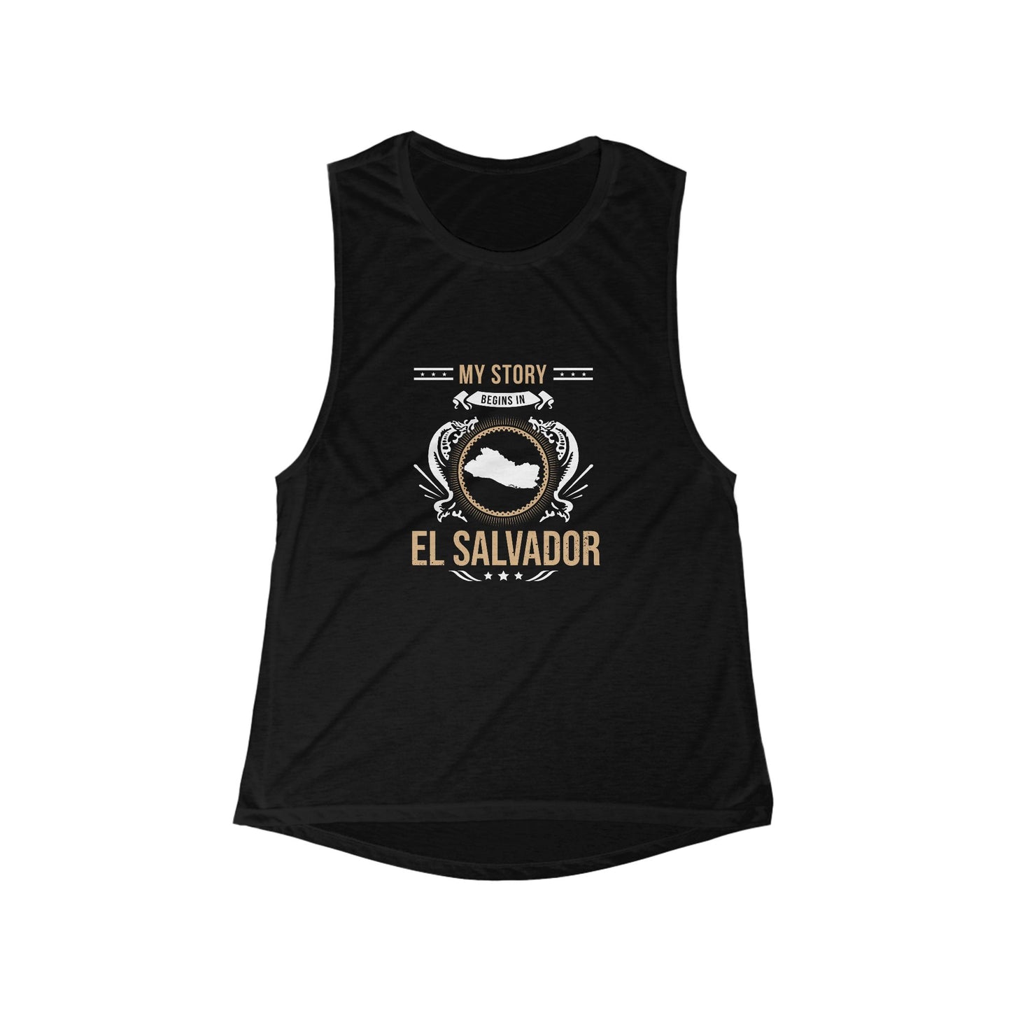 El Salvador Design 1-Women's Flowy Tank