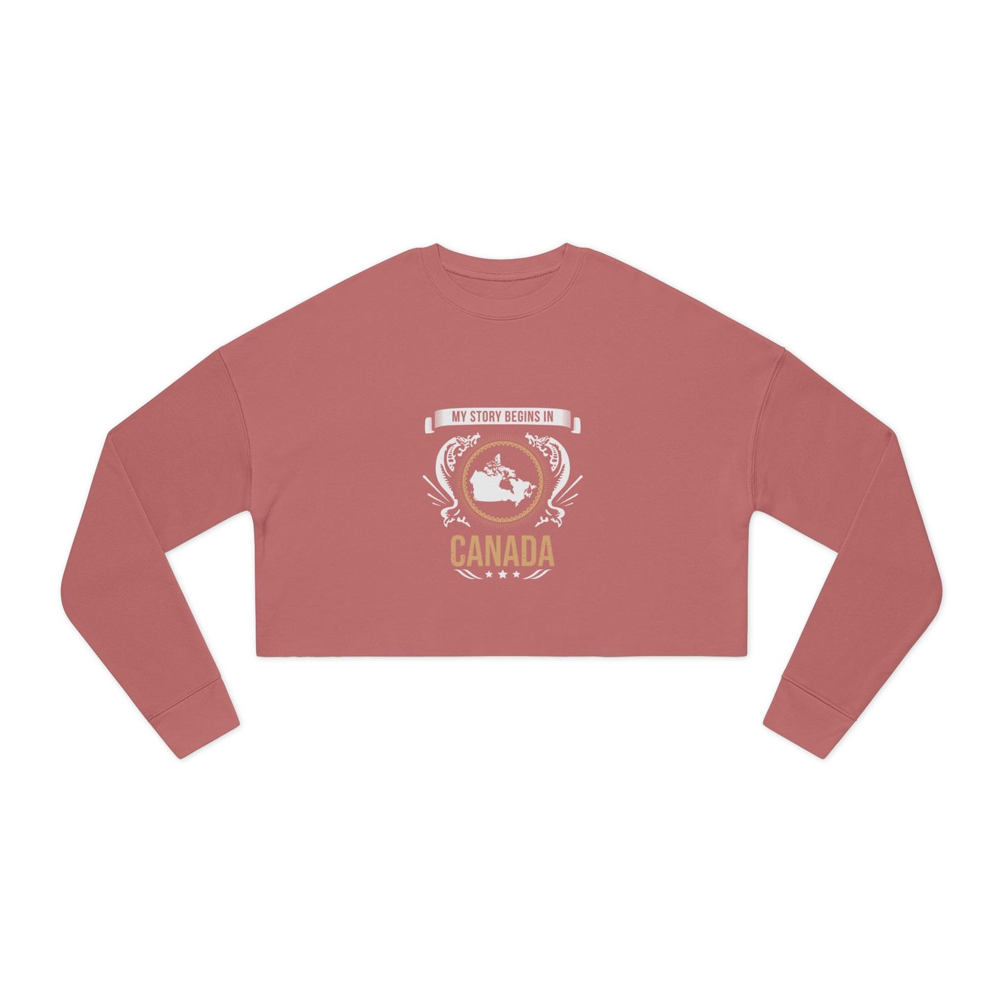 Canada Style 2-Women's Cropped Sweatshirt