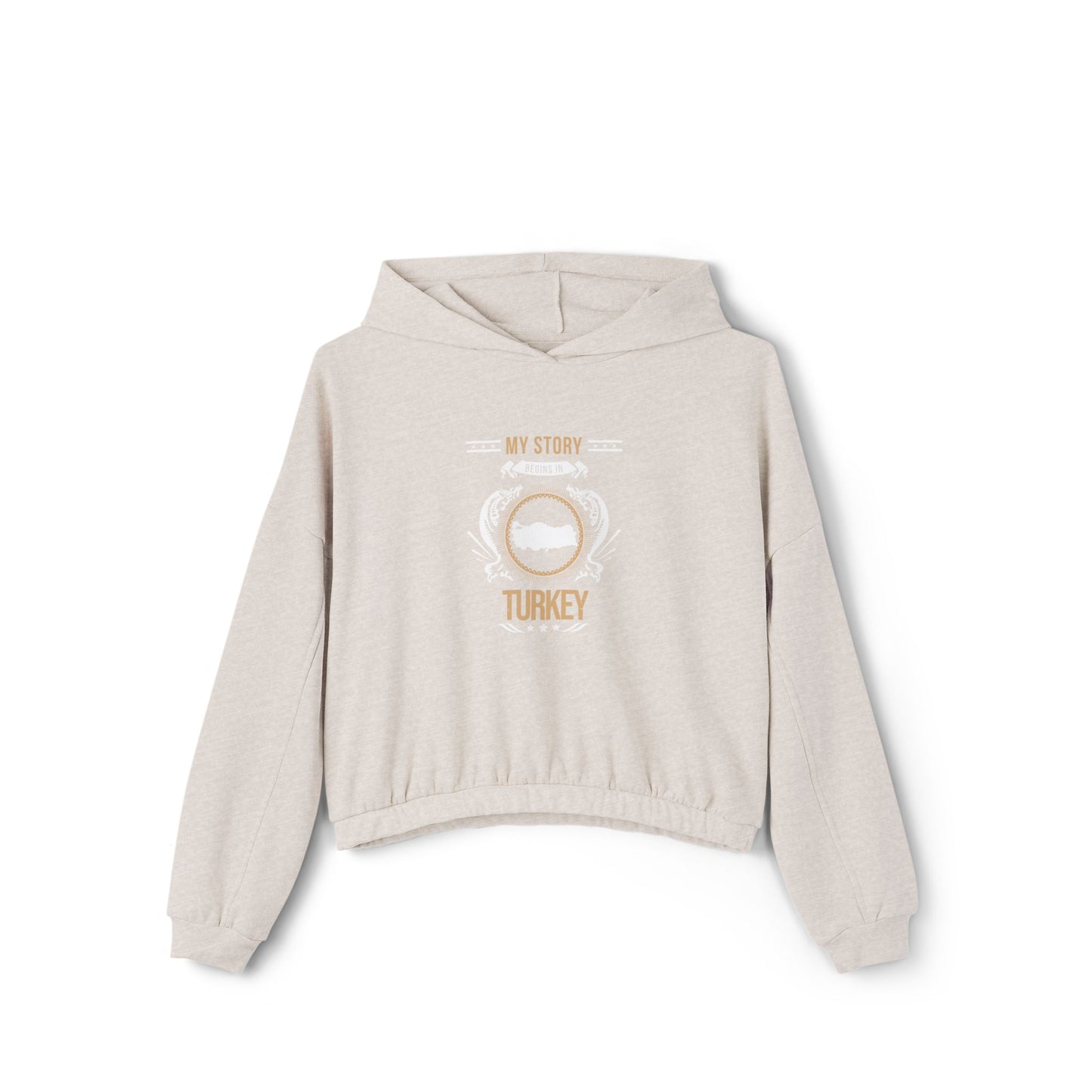 Turkey Style 1-Women's Cinched Bottom Hoodie