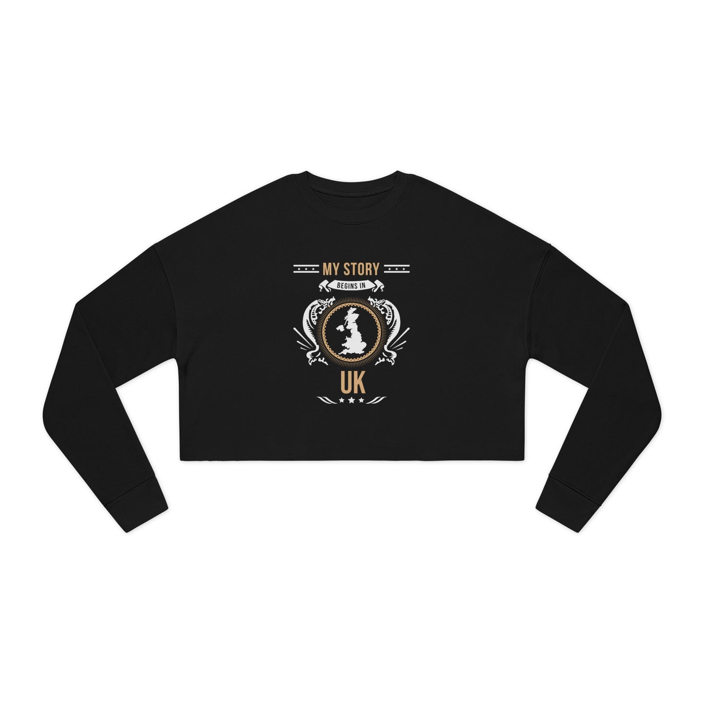 UK Style 1-Women's Cropped Sweatshirt