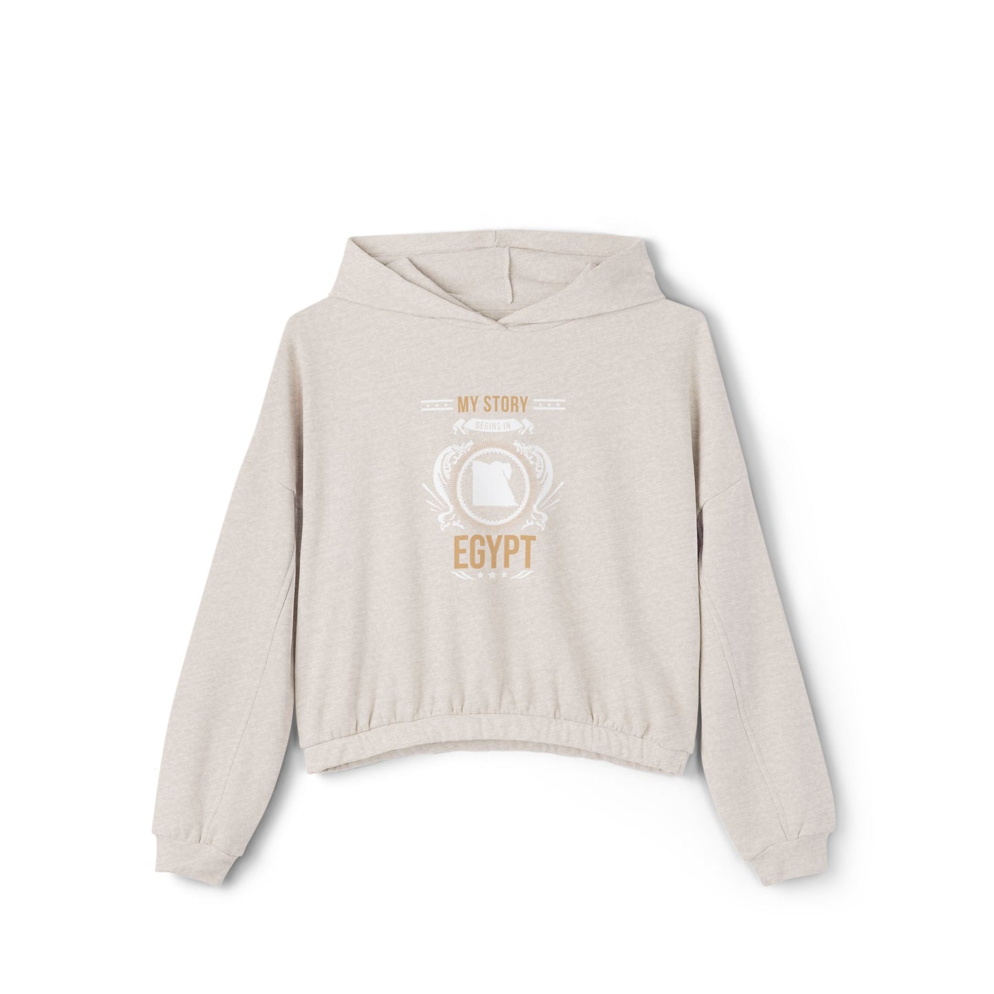 Egypt Style 1-Women's Cinched Bottom Hoodie