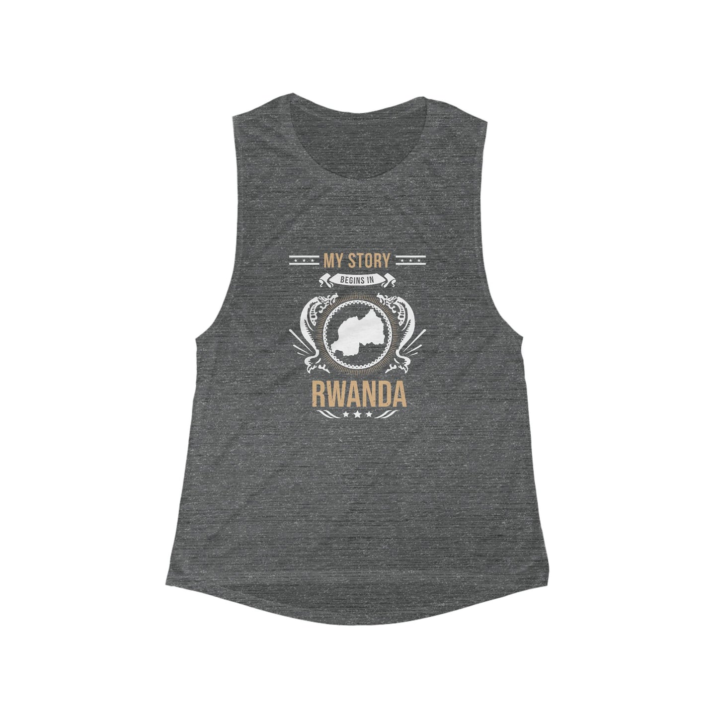 Rwanda Style 1-Women's Flowy Tank