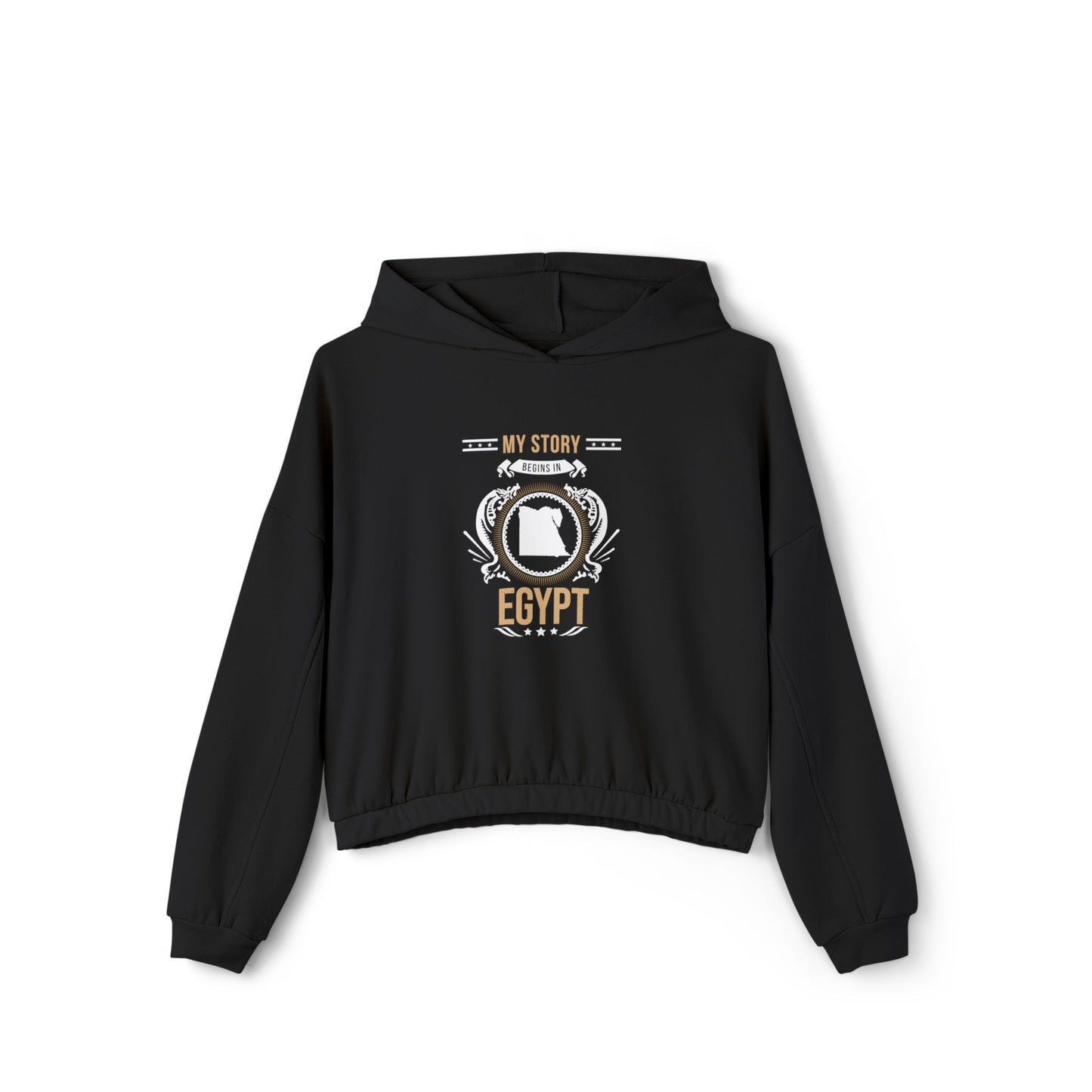 Egypt Style 1-Women's Cinched Bottom Hoodie