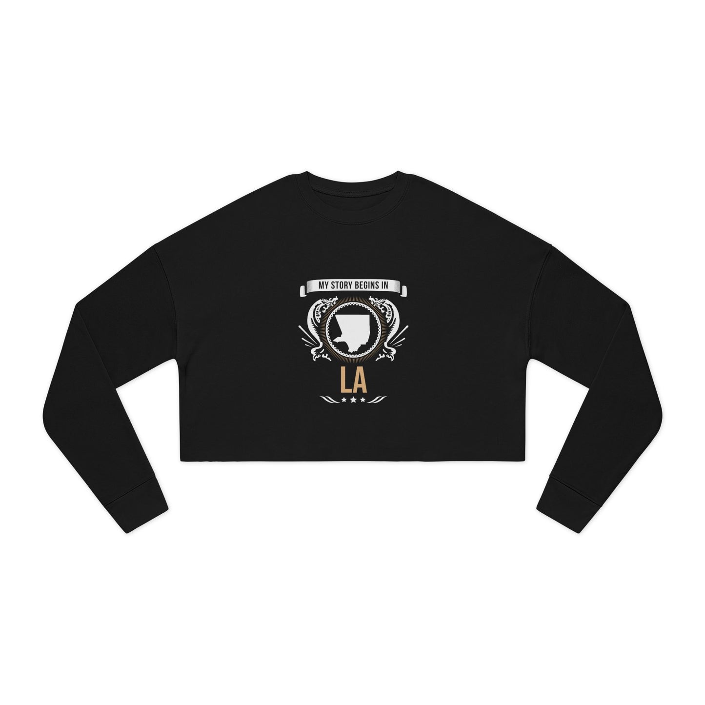 LA Style 2-Women's Cropped Sweatshirt
