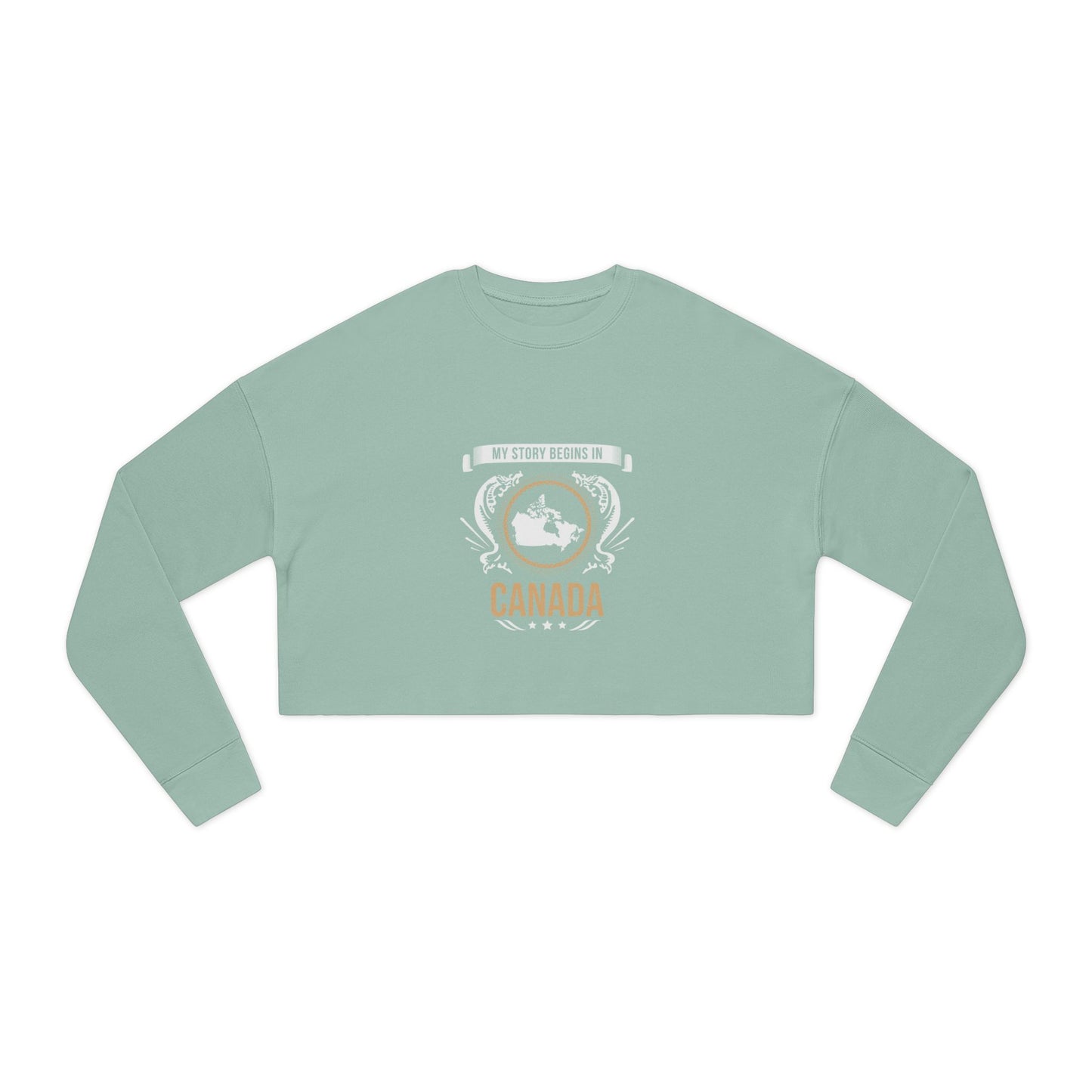 Canada Style 2-Women's Cropped Sweatshirt