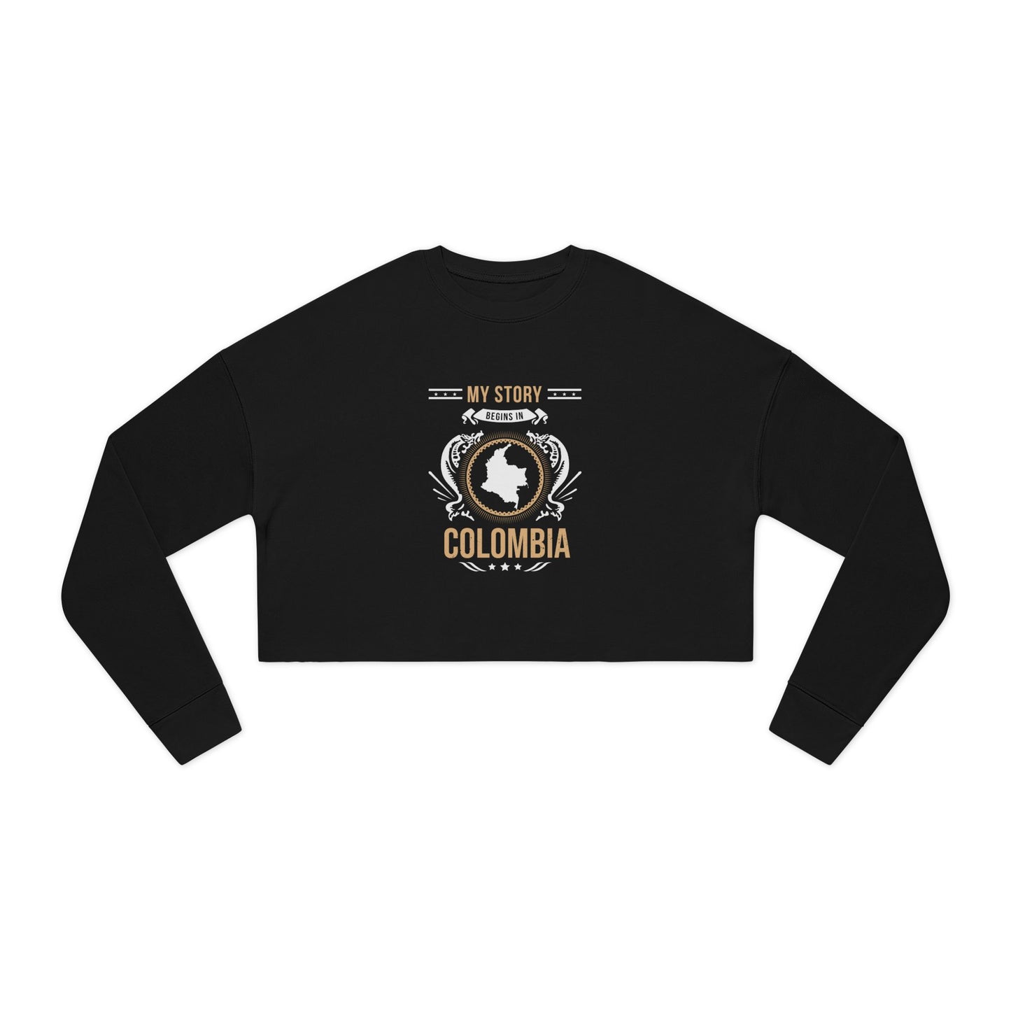 Colombia Style 1-Women's Cropped Sweatshirt