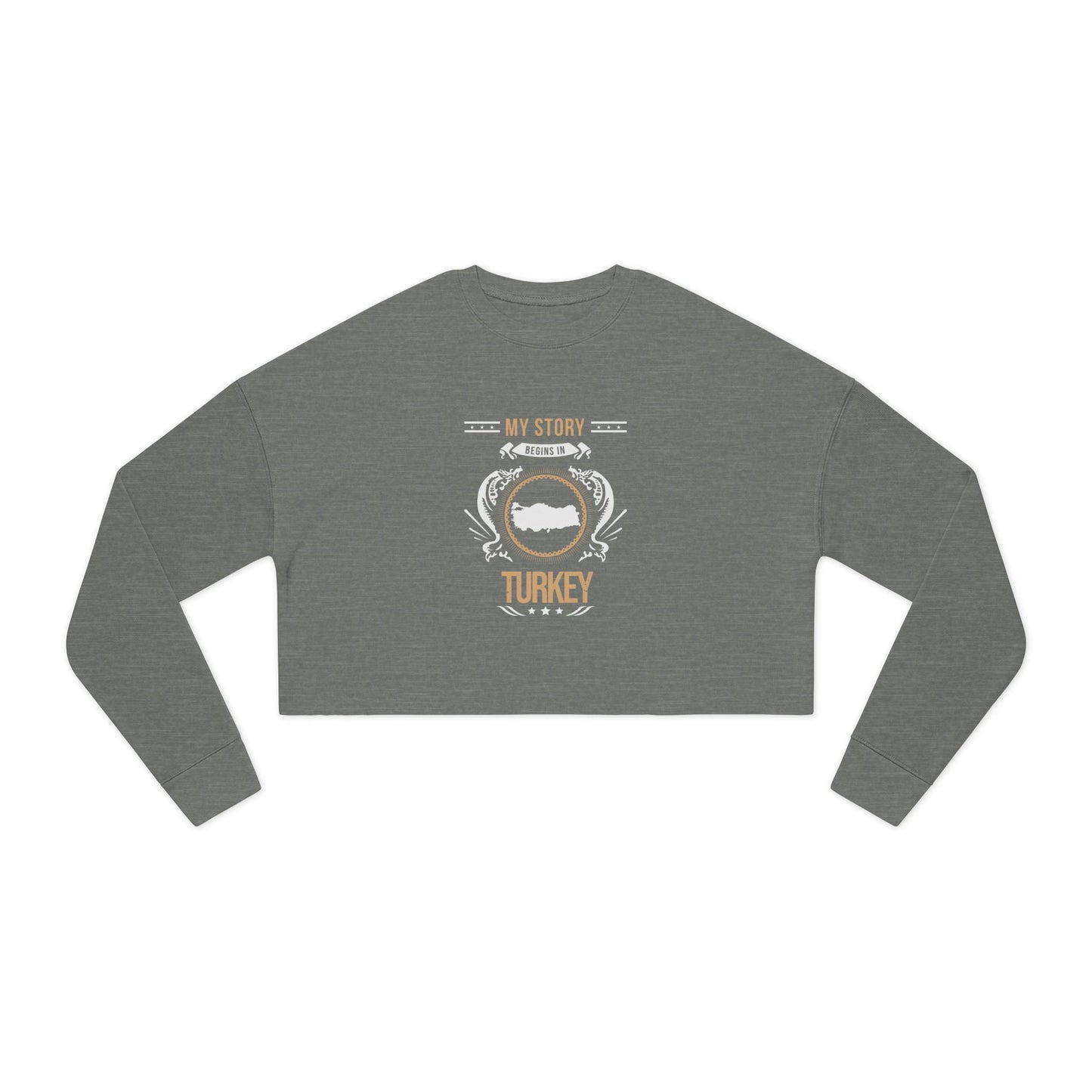 Turkey Style 1-Women's Cropped Sweatshirt