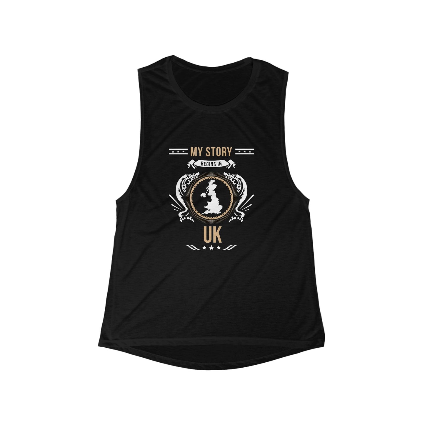 UK Style 1-Women's Flowy Tank