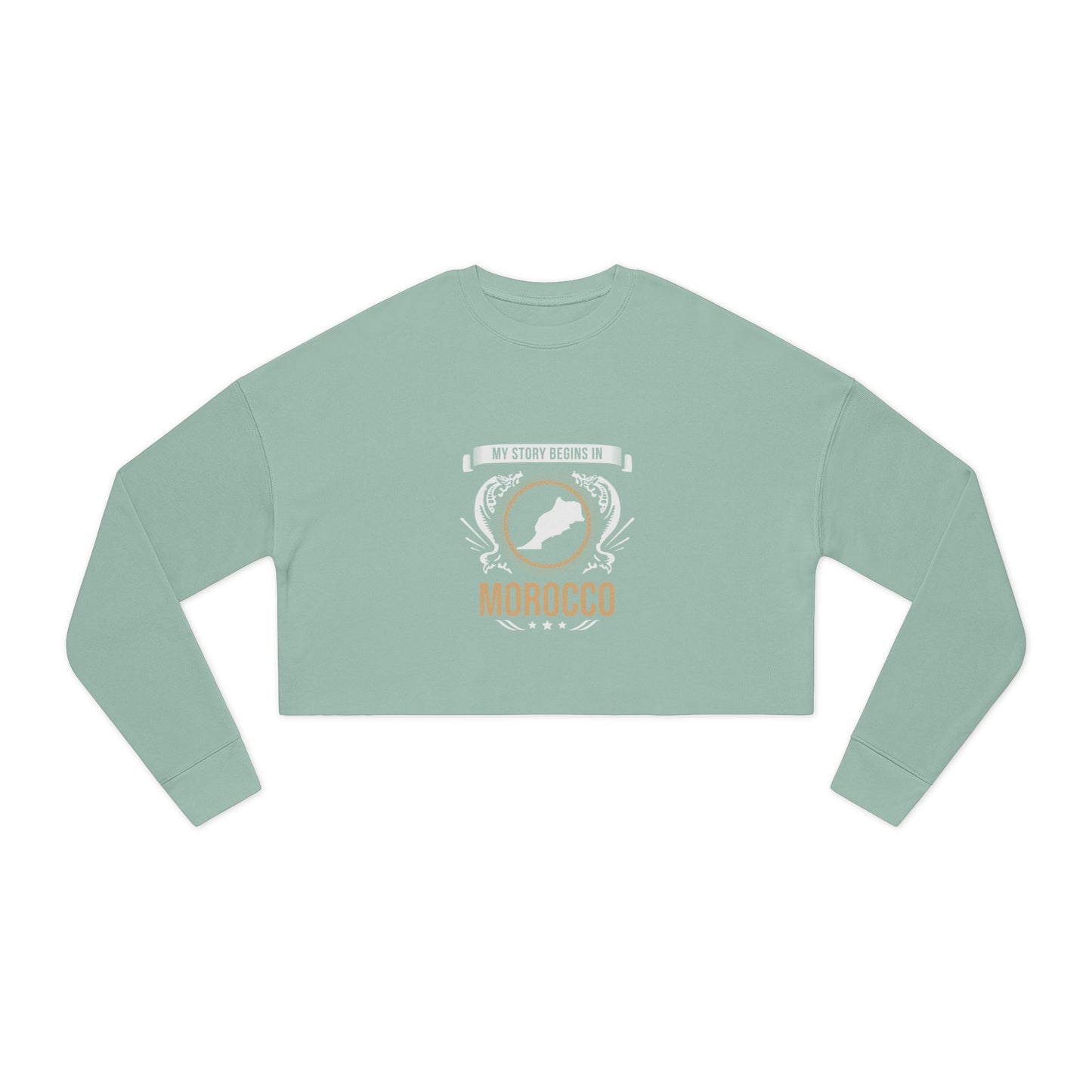 Morocco Style 2-Women's Cropped Sweatshirt