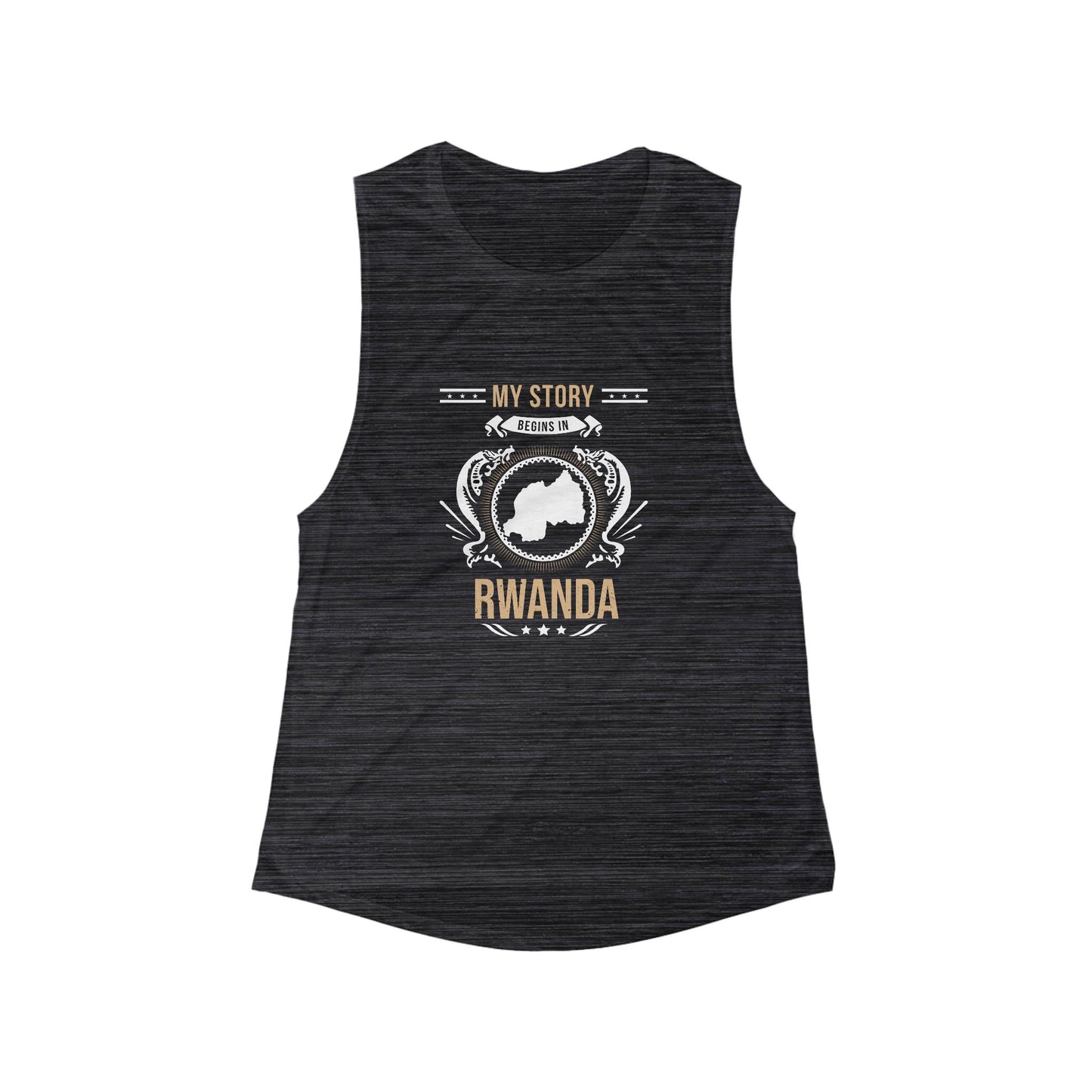 Rwanda Style 1-Women's Flowy Tank
