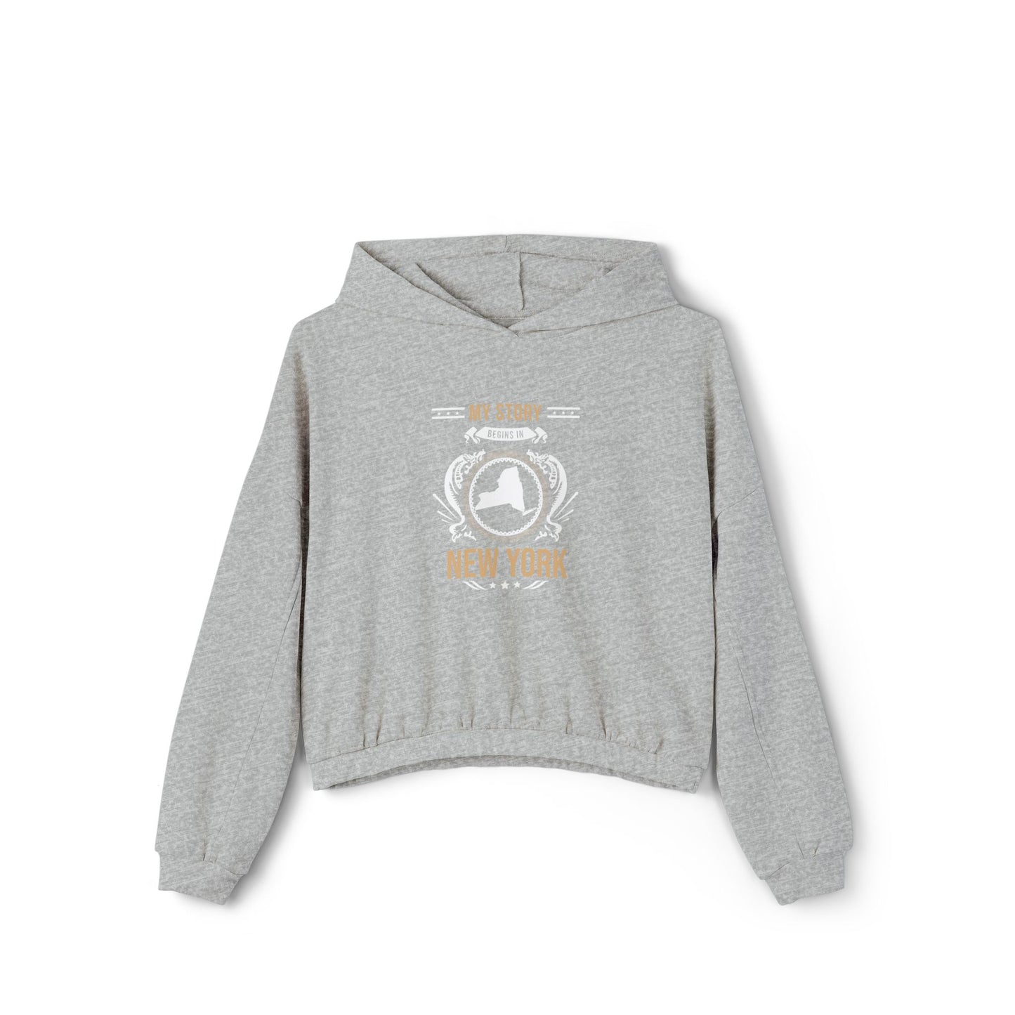 New York Style 1-Women's Cinched Bottom Hoodie