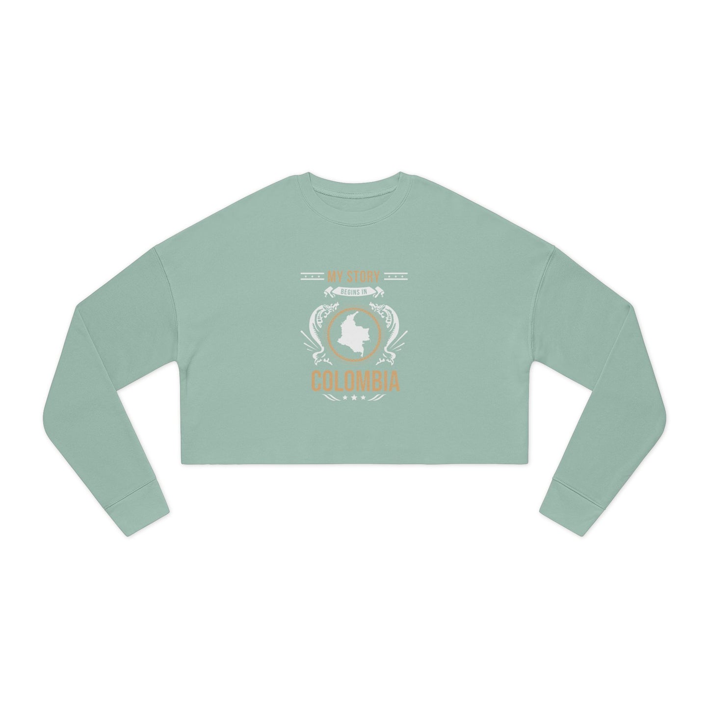 Colombia Style 1-Women's Cropped Sweatshirt