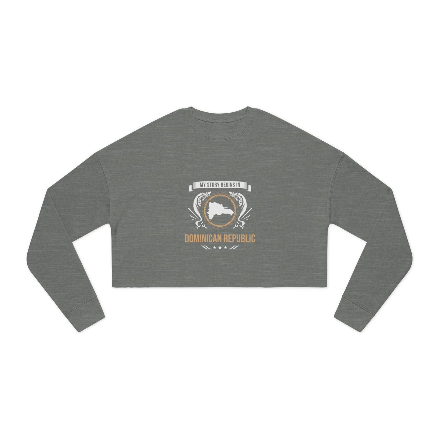 Dominican Republic Style 2-Women's Cropped Sweatshirt