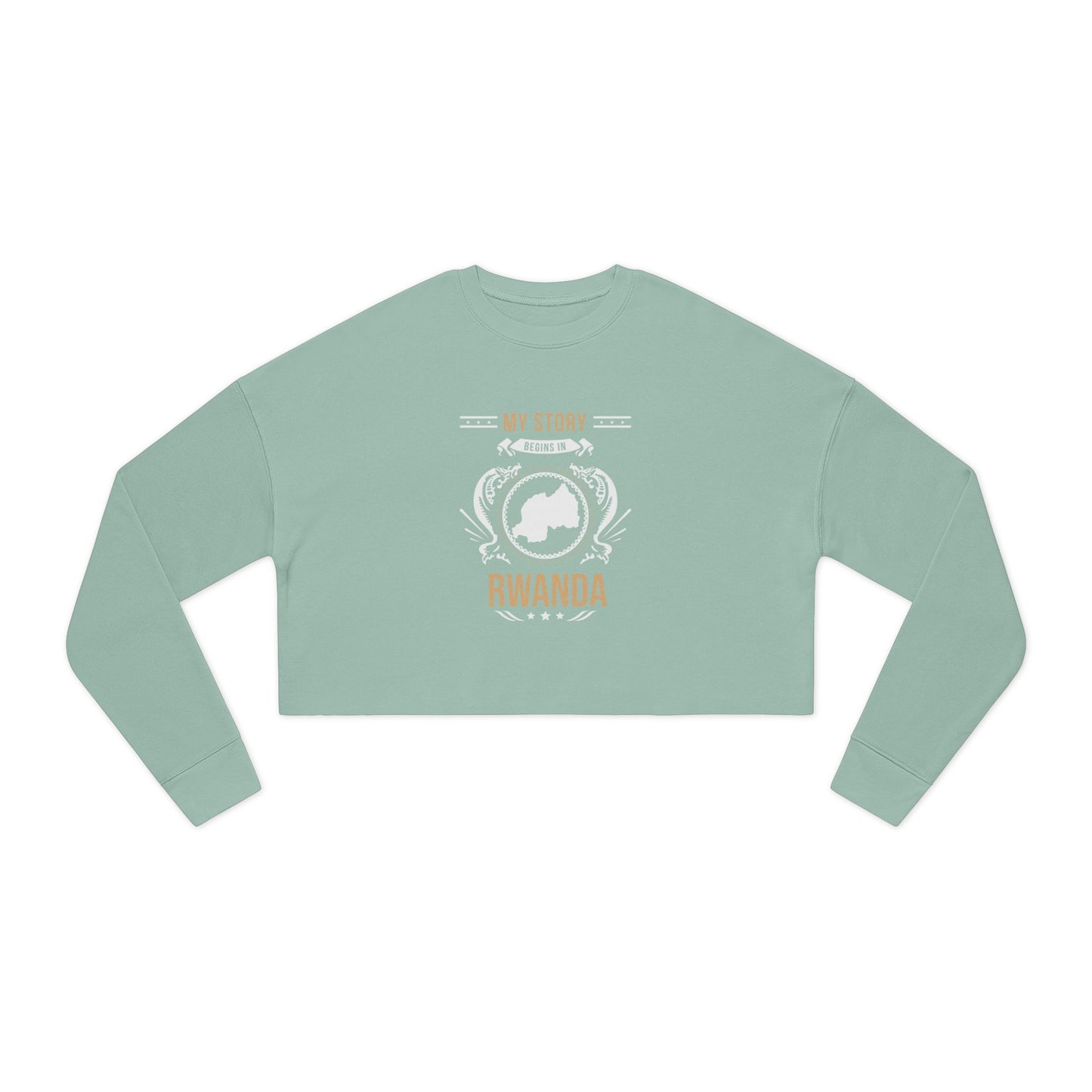 Rwanda Style 1-Women's Cropped Sweatshirt