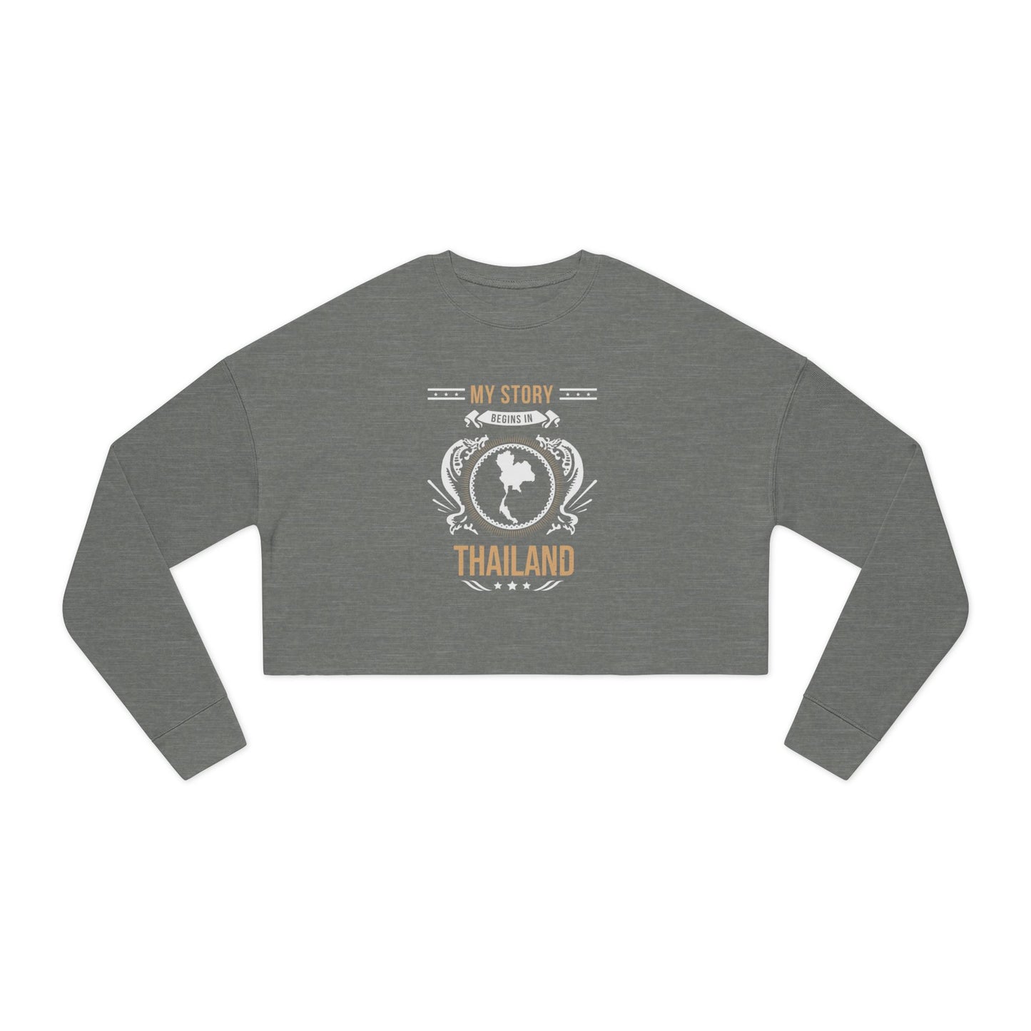Thailand Style 1-Women's Cropped Sweatshirt