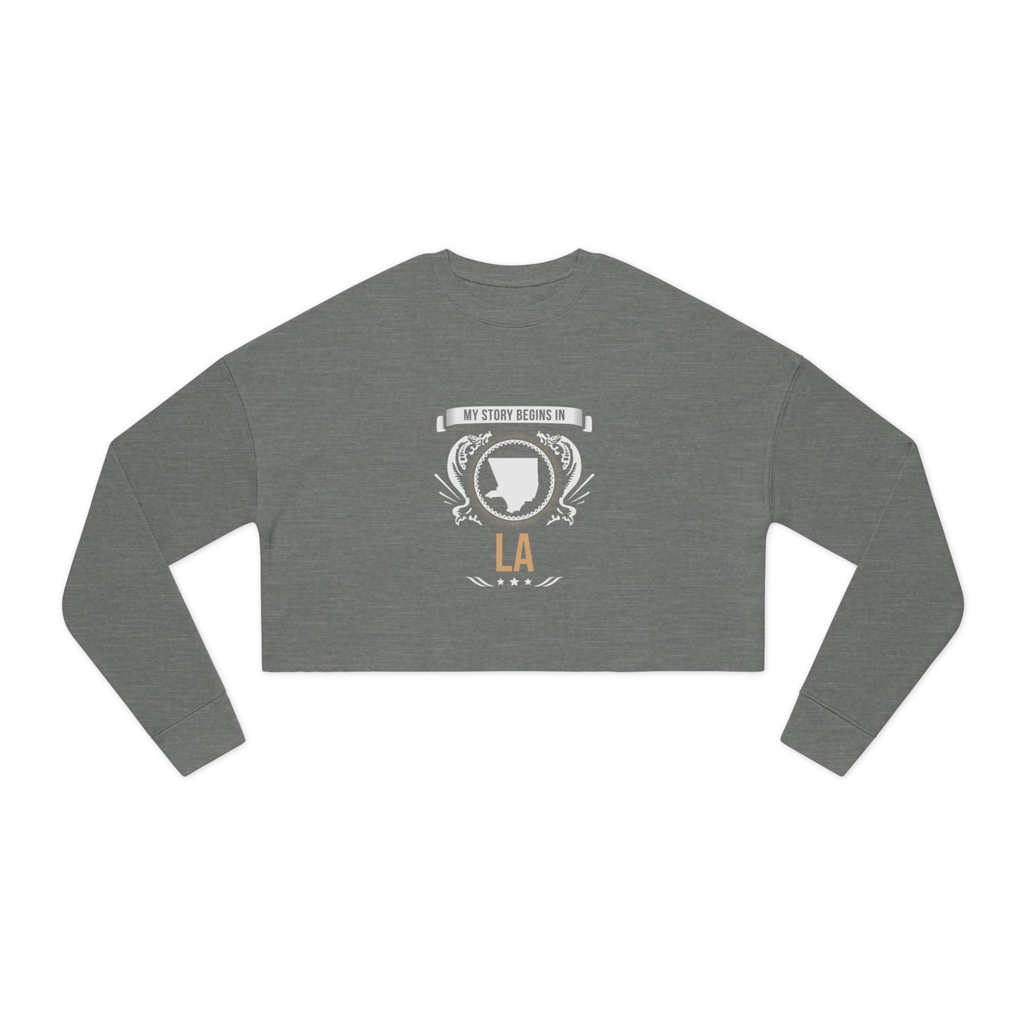 LA Style 2-Women's Cropped Sweatshirt