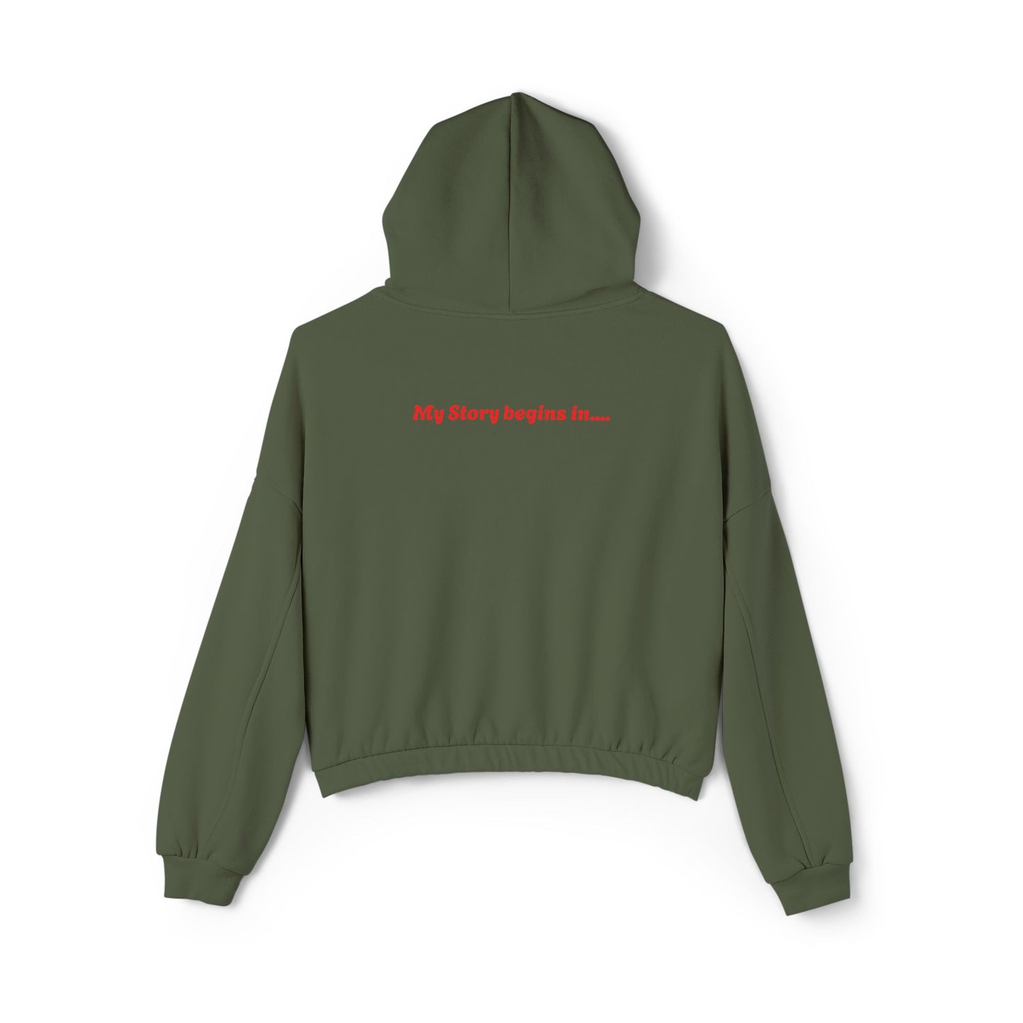 Afghanistan Style 2-Women's Cinched Bottom Hoodie