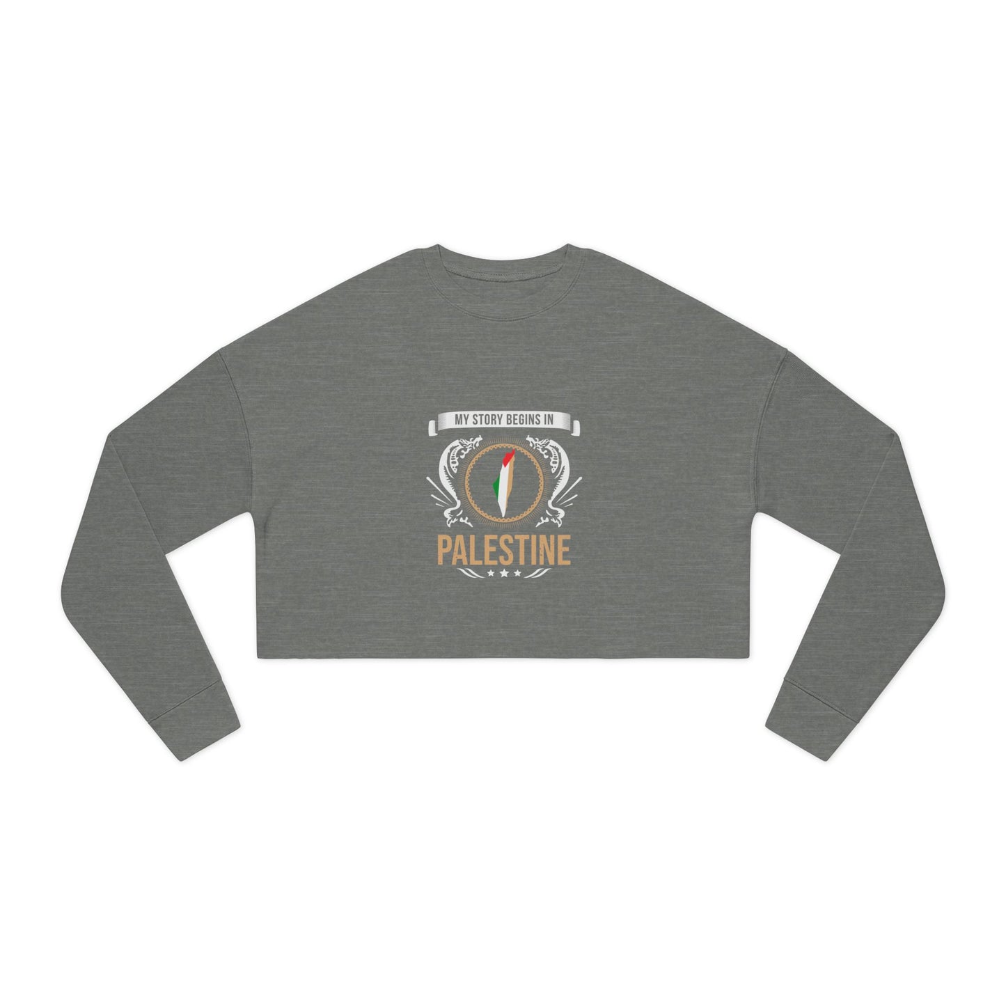 Palestine Style 2-Women's Cropped Sweatshirt