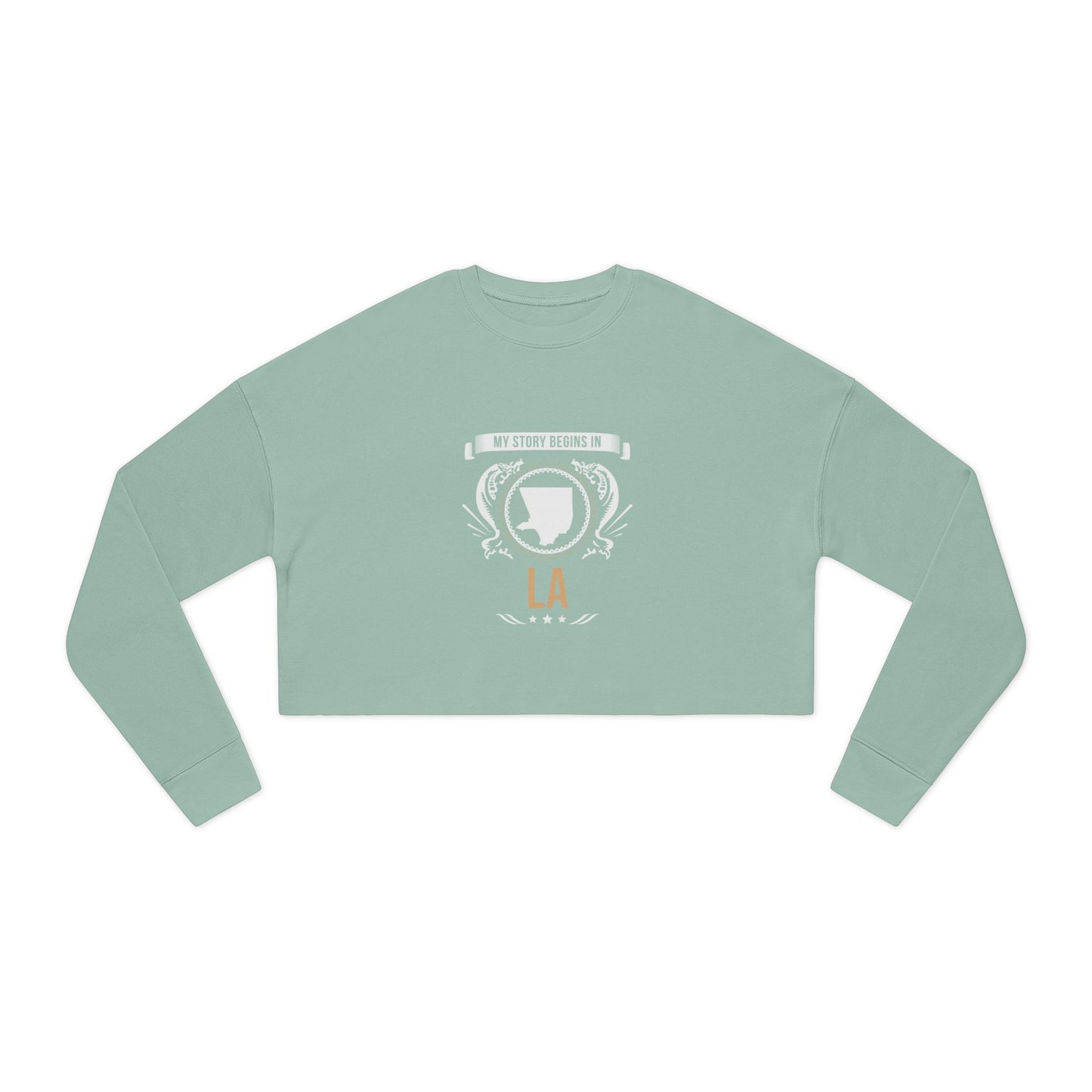LA Style 2-Women's Cropped Sweatshirt