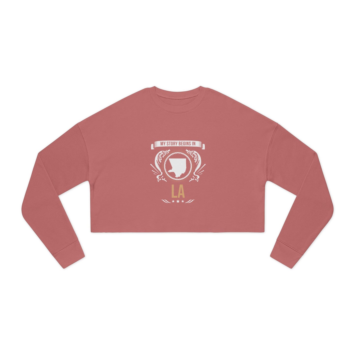 LA Style 2-Women's Cropped Sweatshirt