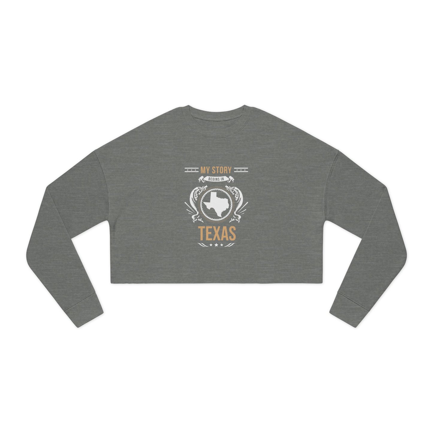 Texas Style 1-Women's Cropped Sweatshirt