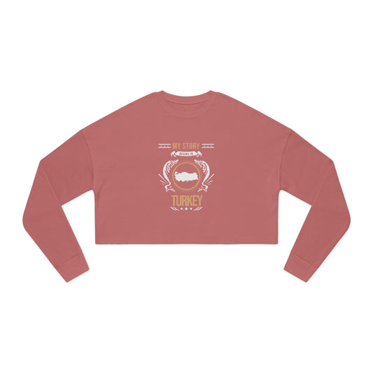 Turkey Style 1-Women's Cropped Sweatshirt