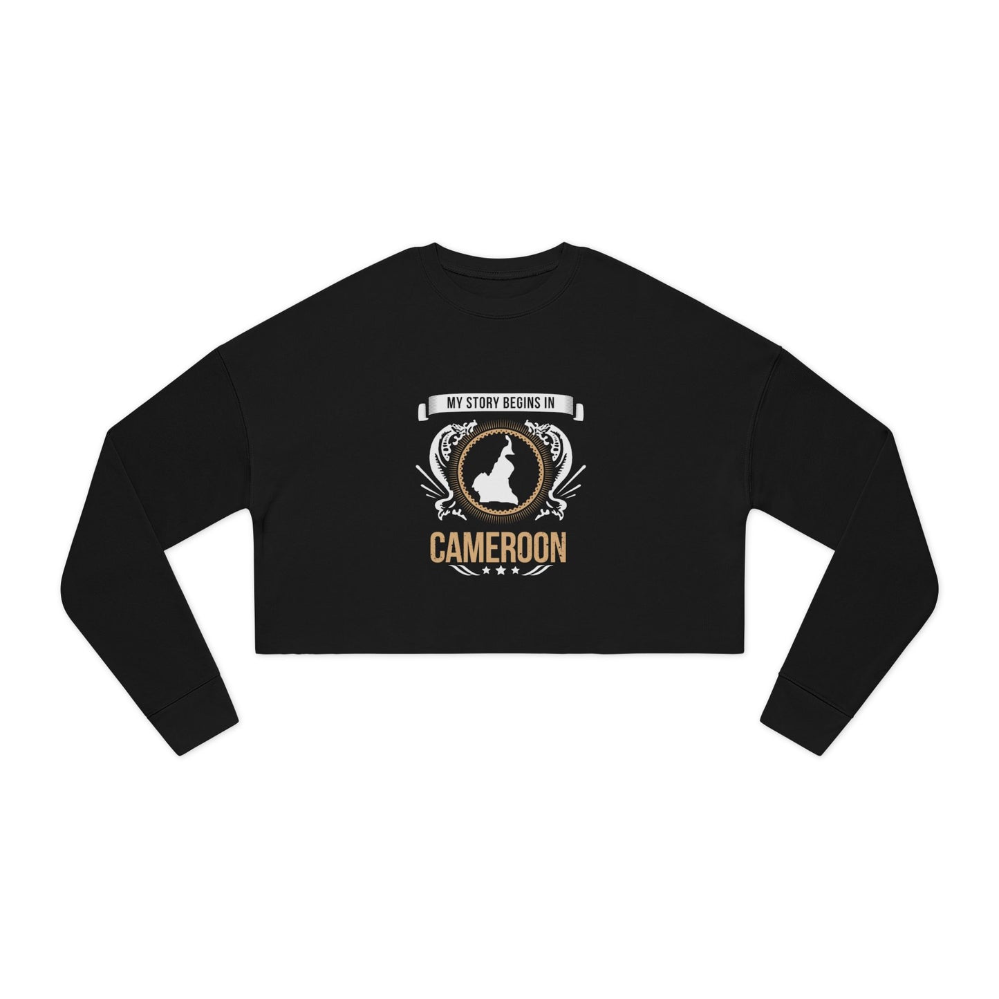 Cameroon Style 2-Women's Cropped Sweatshirt
