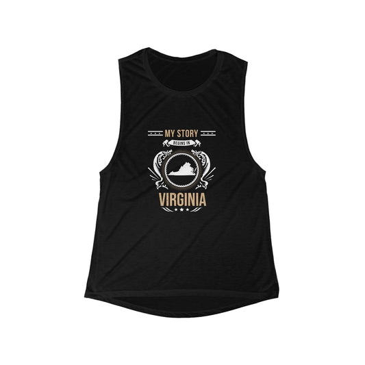 Virginia Style 1-Women's Flowy Tank