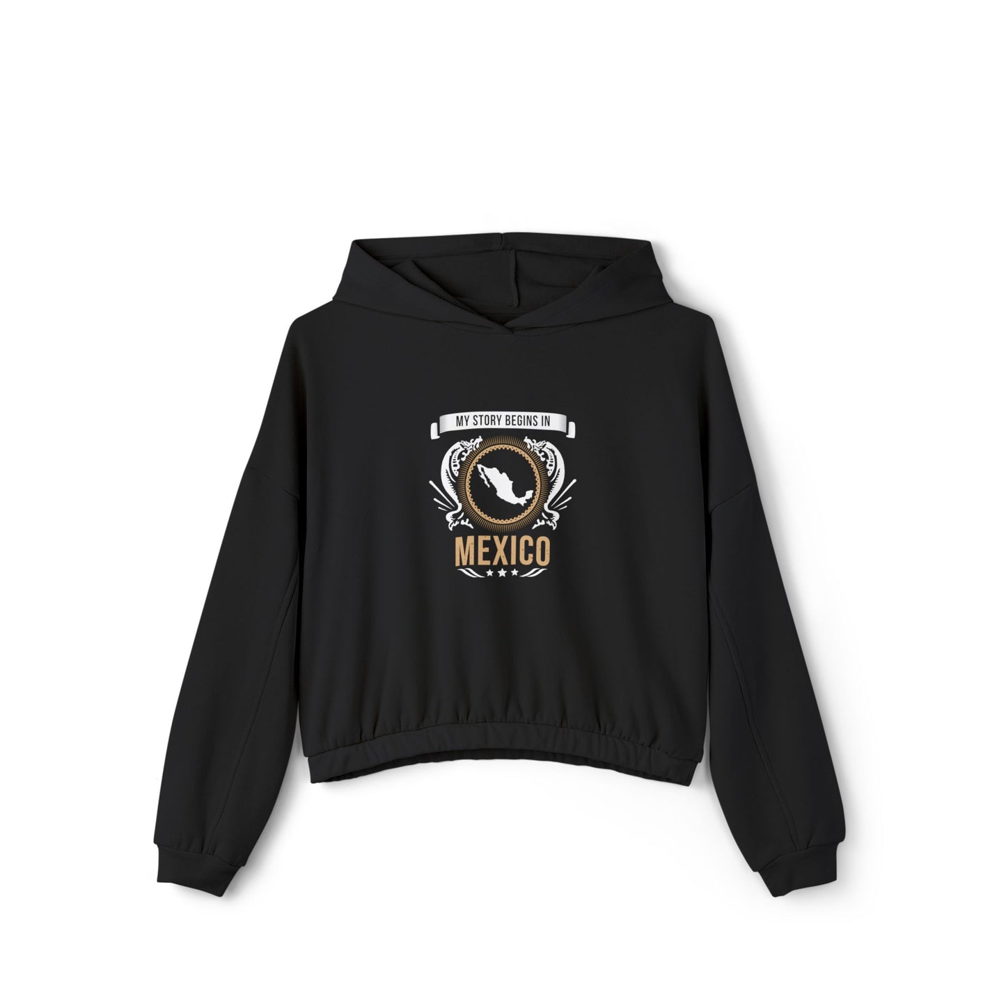 Mexico Style 2-Women's Cinched Bottom Hoodie