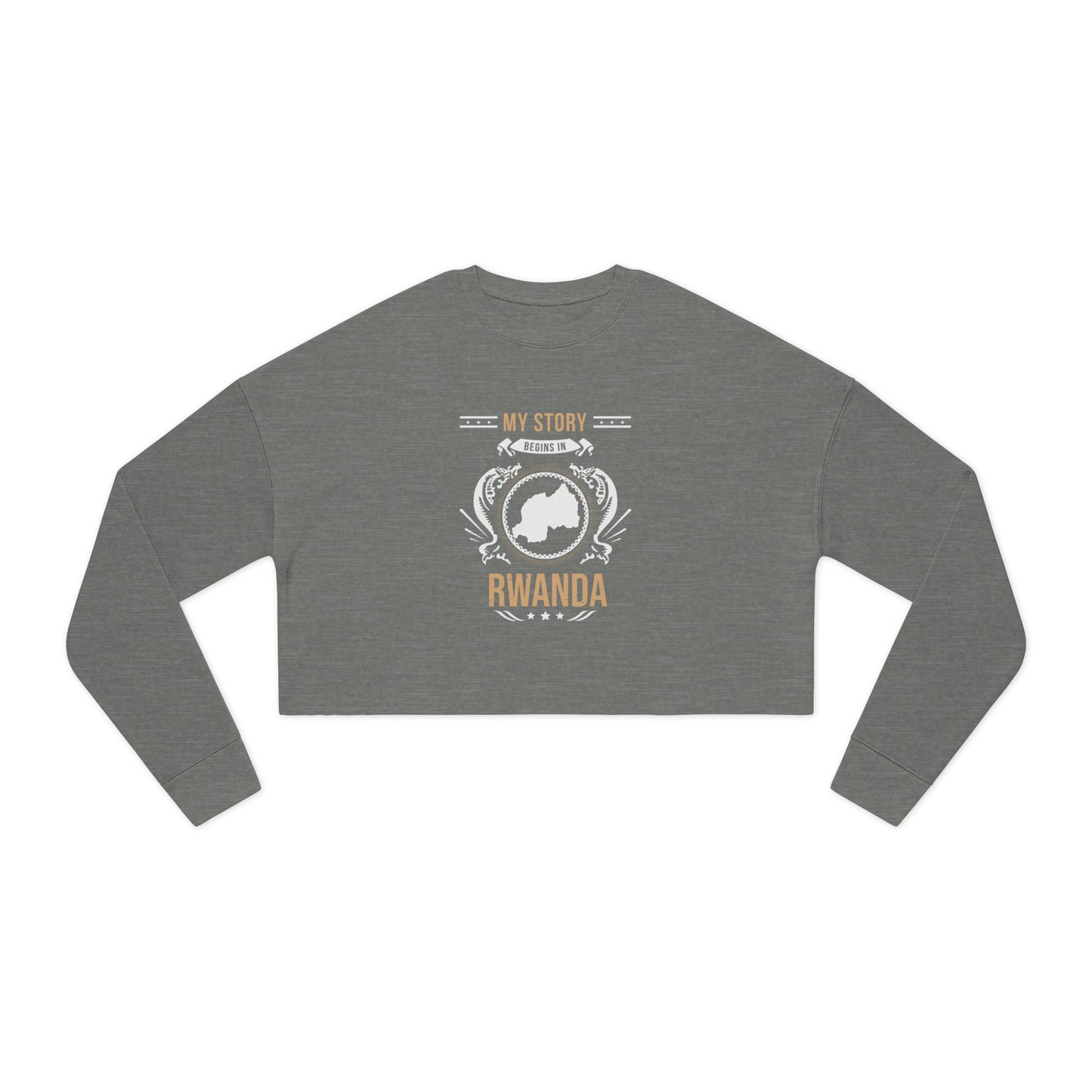 Rwanda Style 1-Women's Cropped Sweatshirt