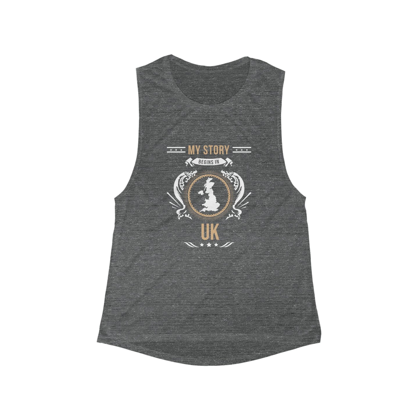 UK Style 1-Women's Flowy Tank