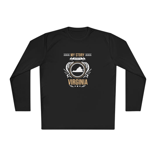 Virginia Style 1-Unisex Lightweight Long Sleeve Tee