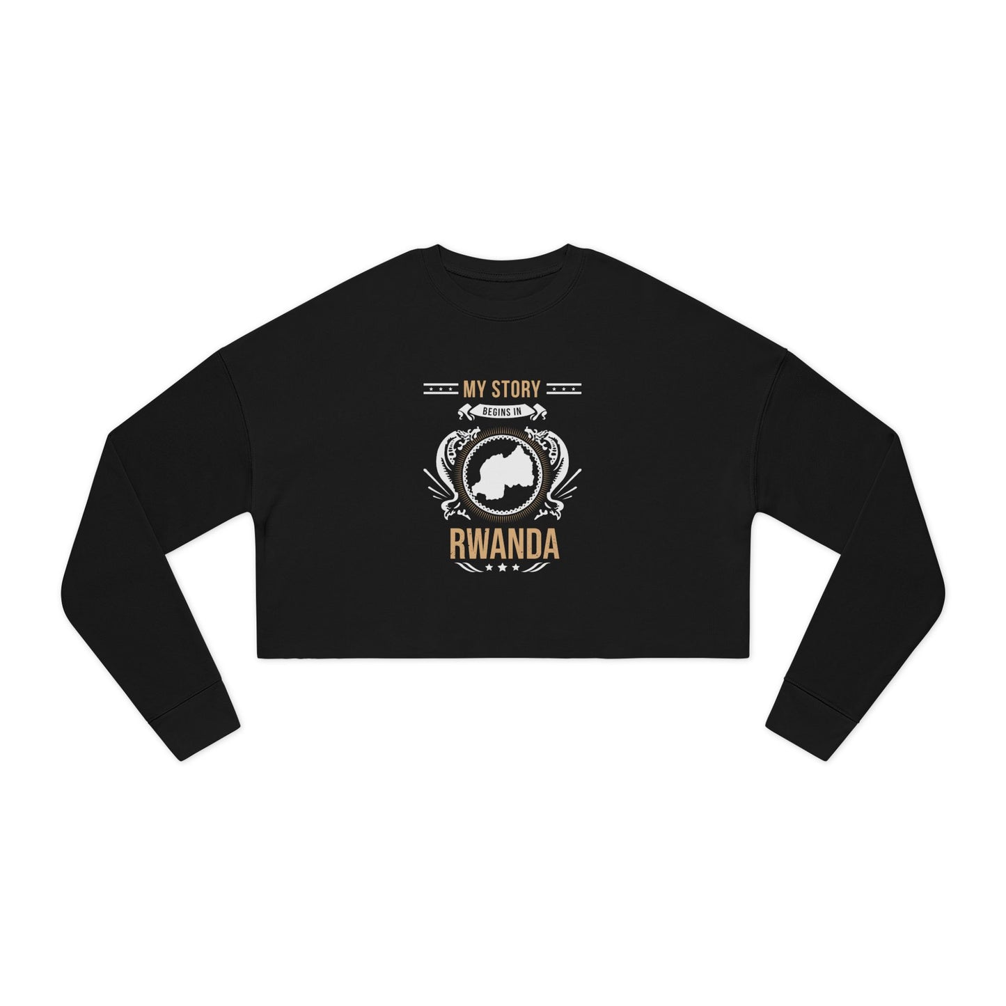 Rwanda Style 1-Women's Cropped Sweatshirt