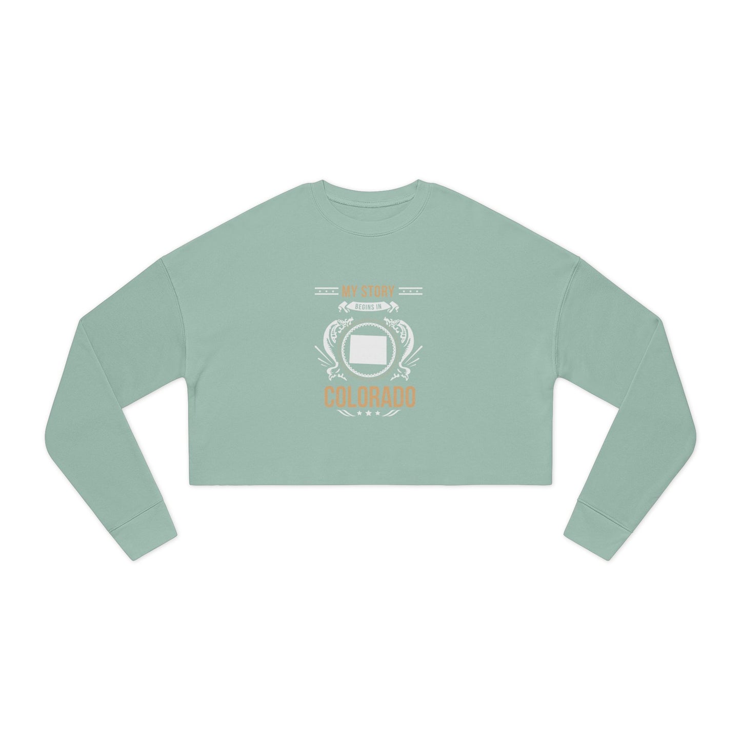 Colorado Style 1-Women's Cropped Sweatshirt