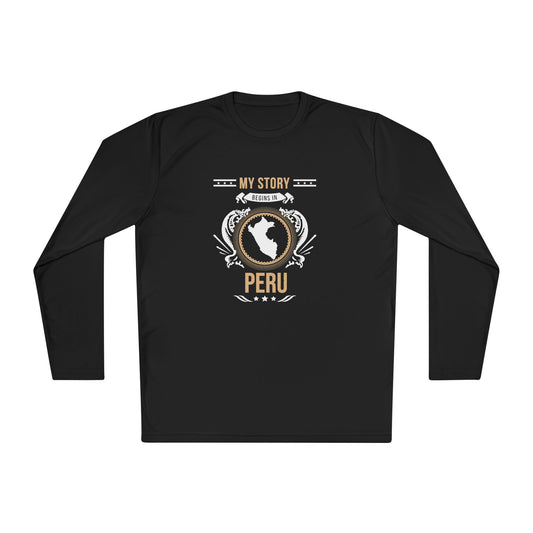 Peru Design 1-Unisex Lightweight Long Sleeve Tee
