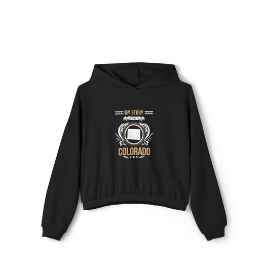 Colorado Style 1-Women's Cinched Bottom Hoodie