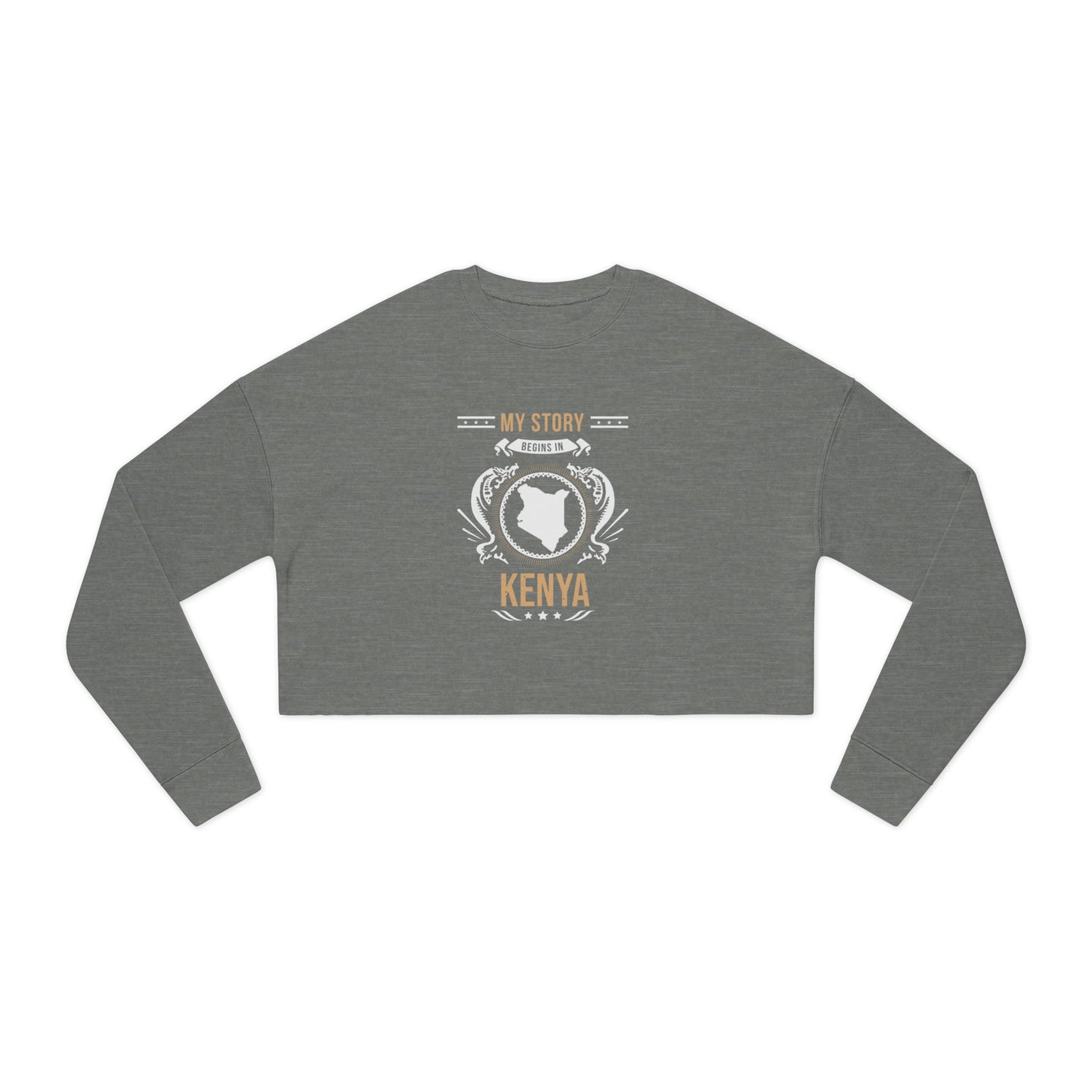 Kenya Style 1-Women's Cropped Sweatshirt