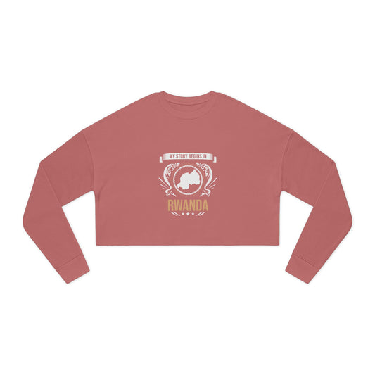 Rwanda Style 2-Women's Cropped Sweatshirt