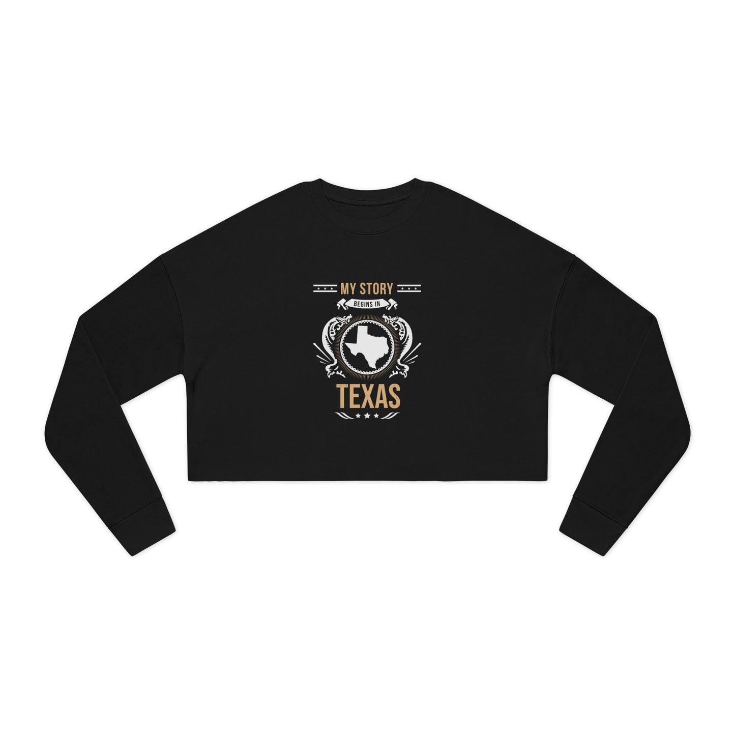 Texas Style 1-Women's Cropped Sweatshirt