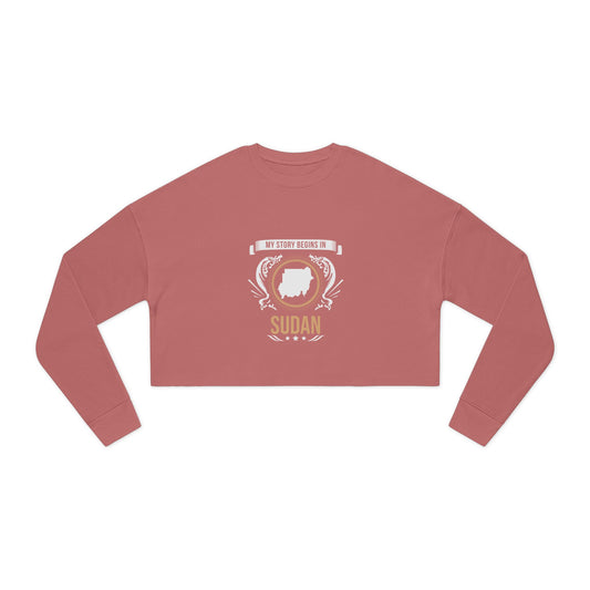 Sudan Style 2-Women's Cropped Sweatshirt