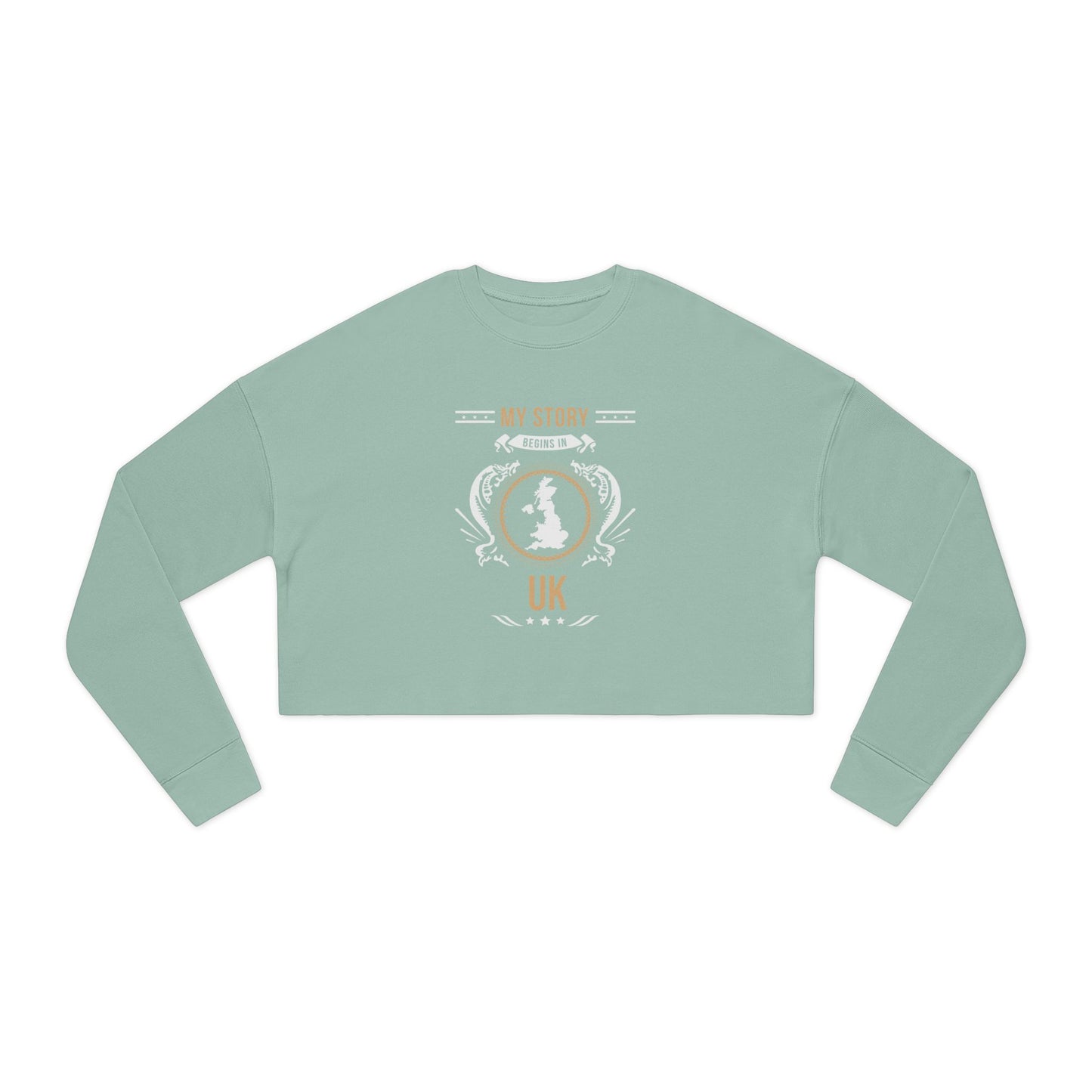 UK Style 1-Women's Cropped Sweatshirt