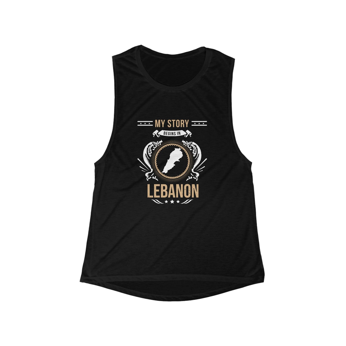 Lebanon Style 1-Women's Flowy Tank