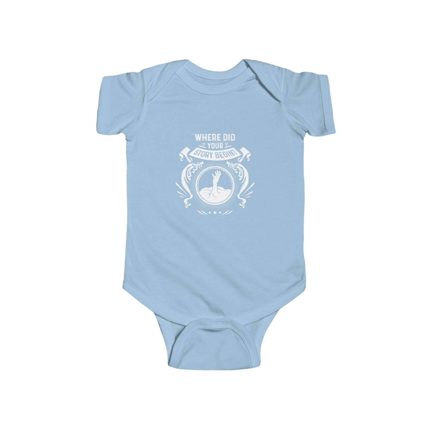 Baby My Story Begins in- Infant Bodysuit