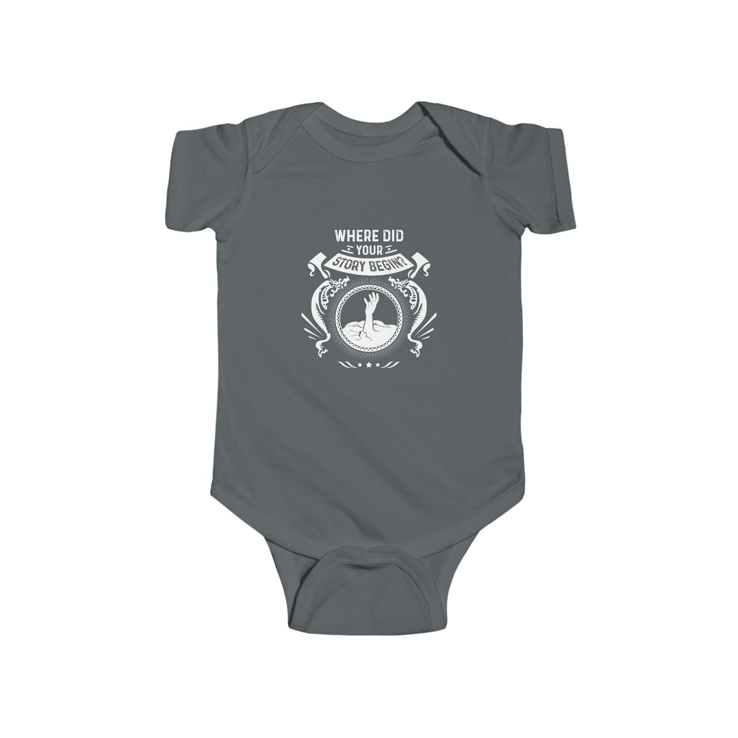 Baby My Story Begins in- Infant Bodysuit