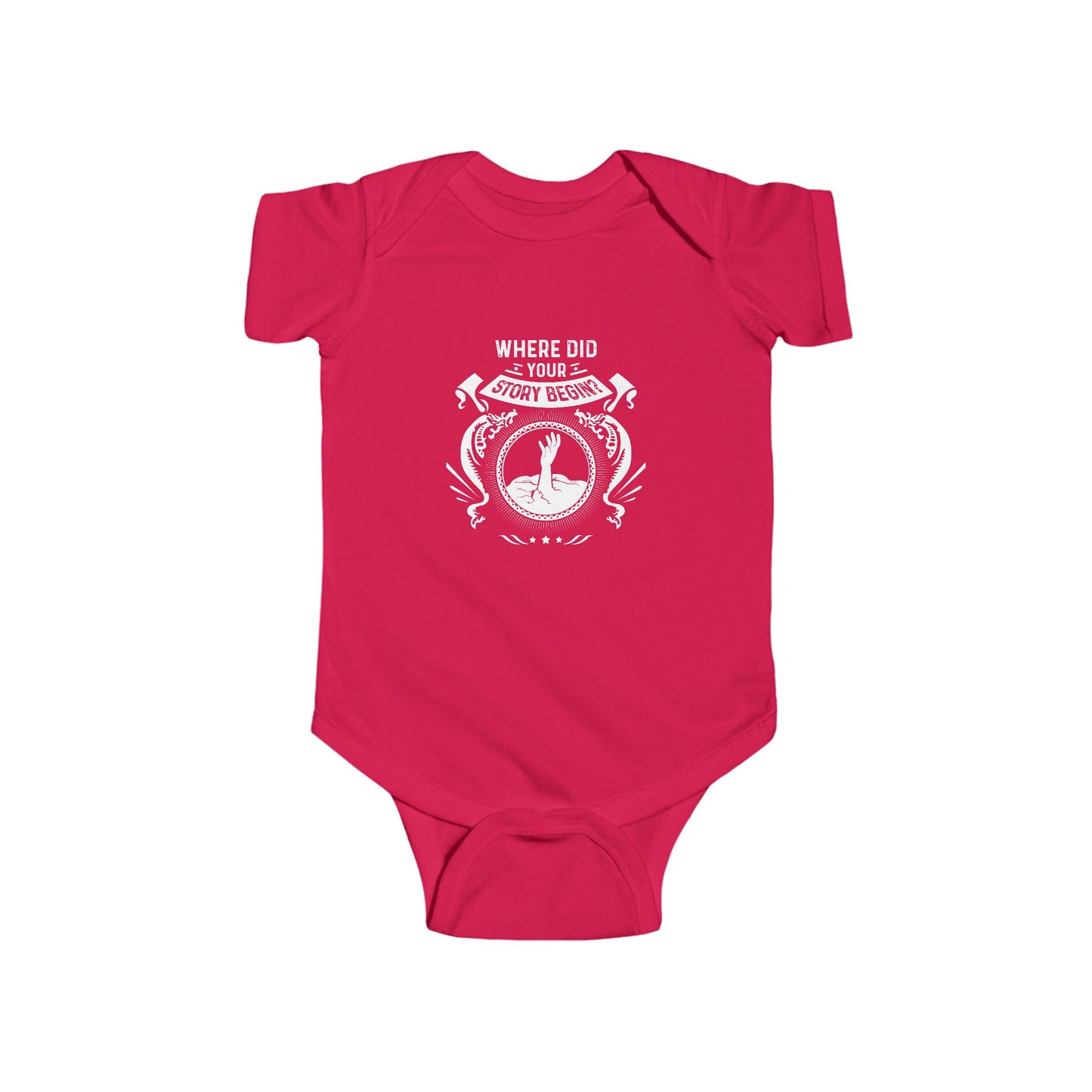 Baby My Story Begins in- Infant Bodysuit